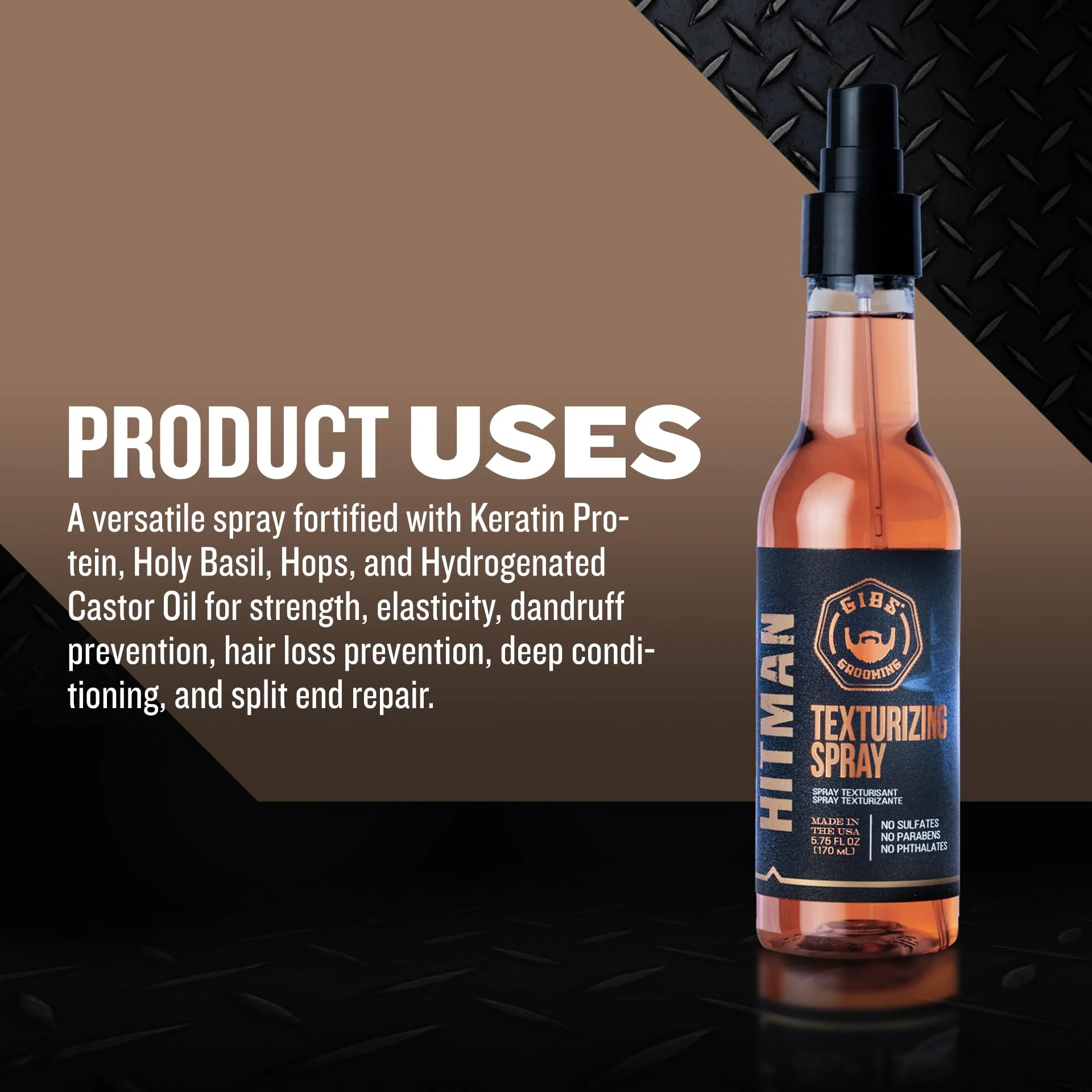 GIBS Grooming Hitman Texturizing Spray, 5 Fl Oz - Image 2