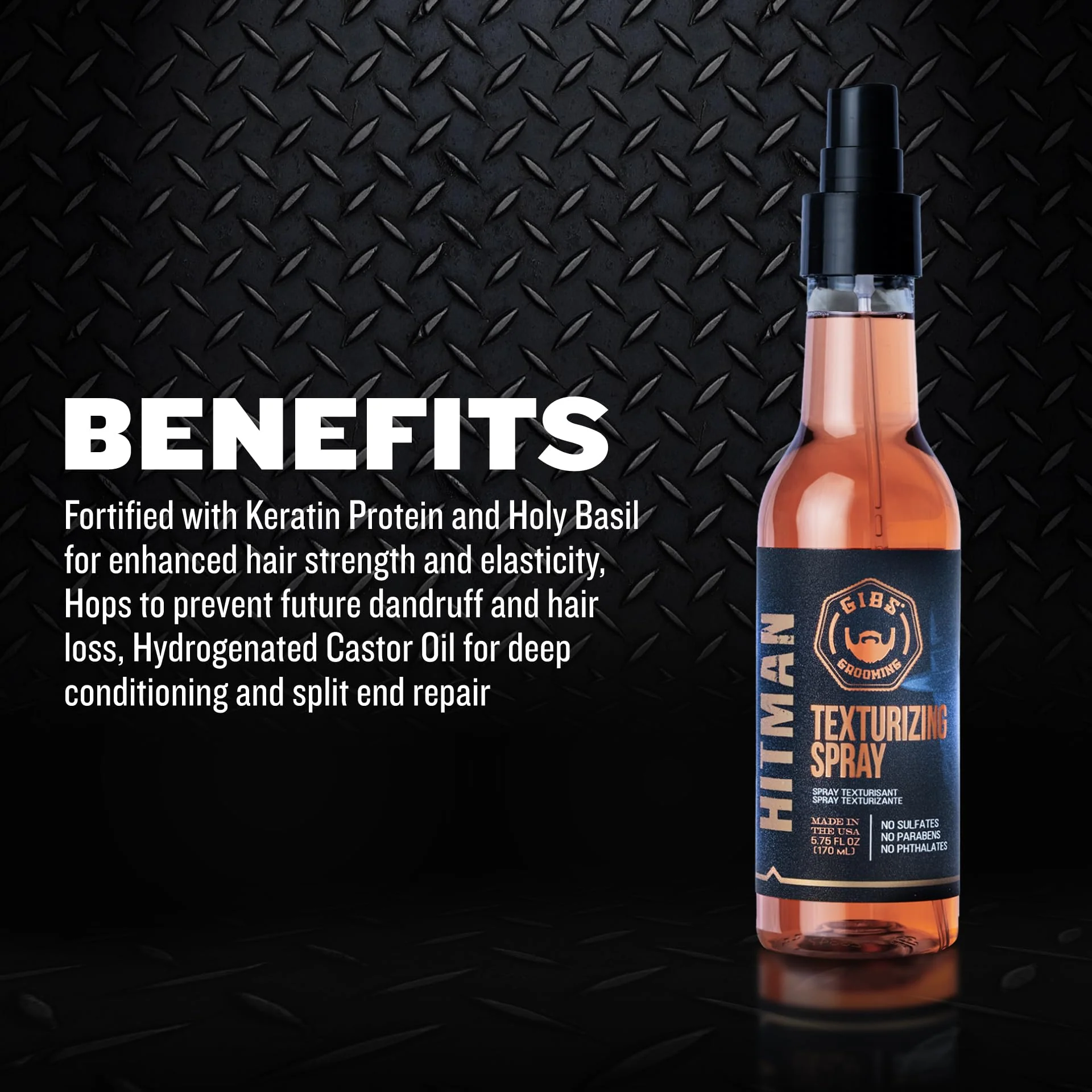 GIBS Grooming Hitman Texturizing Spray, 5 Fl Oz - Image 4