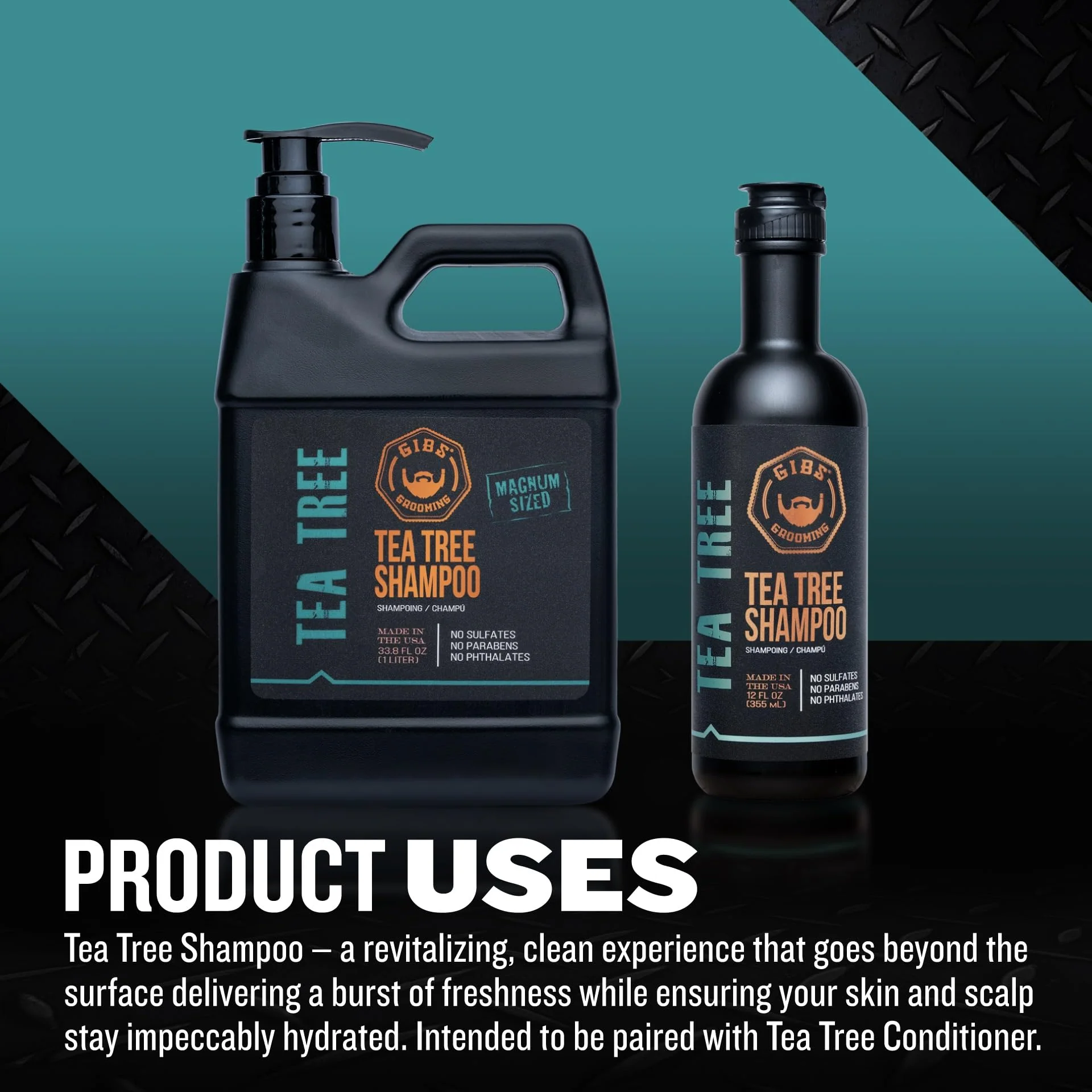 Gibs Grooming Tea Tree Shampoo and Conditioner Combo Box - Image 5