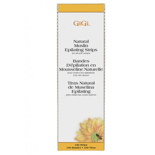 GiGi Natural Muslin Epilating Strips Large 3x9" 100pk