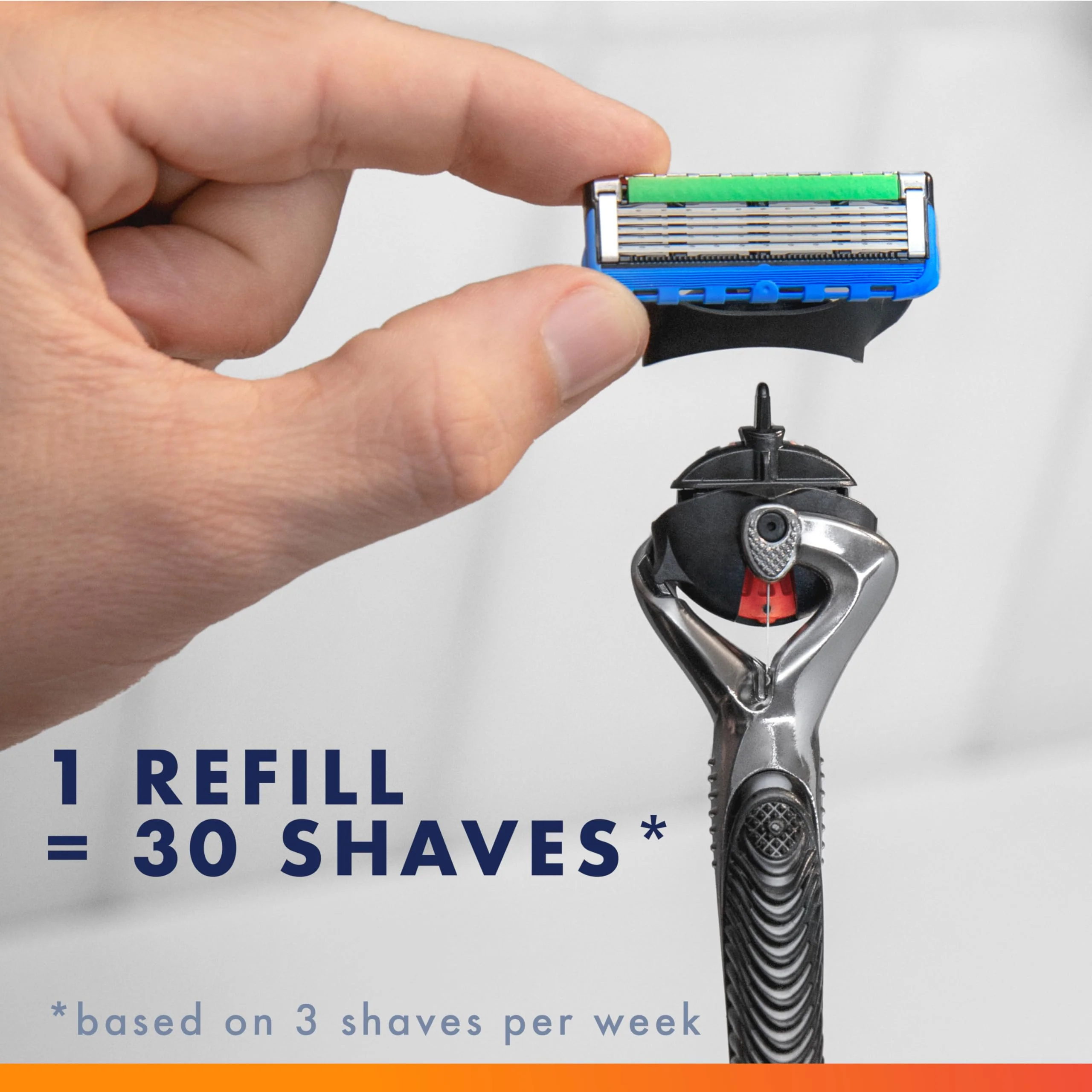 Gillette Fusion ProGlide Shaving Razor for Men, 1 Handle + 4 Blade Refills - Image 3