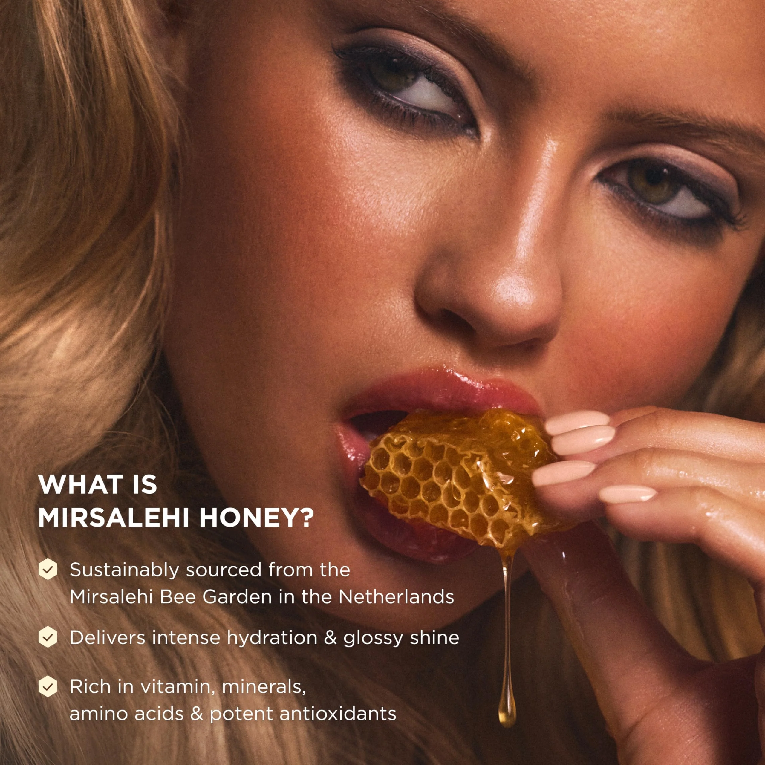 Gisou Honey Infused Hair Oil Mini - Hydrating & Frizz Control Treatment with Mirsalehi Honey, Adds Shine & Heat Protectant for All Hair Types, 0.7 Fl Oz - Image 6