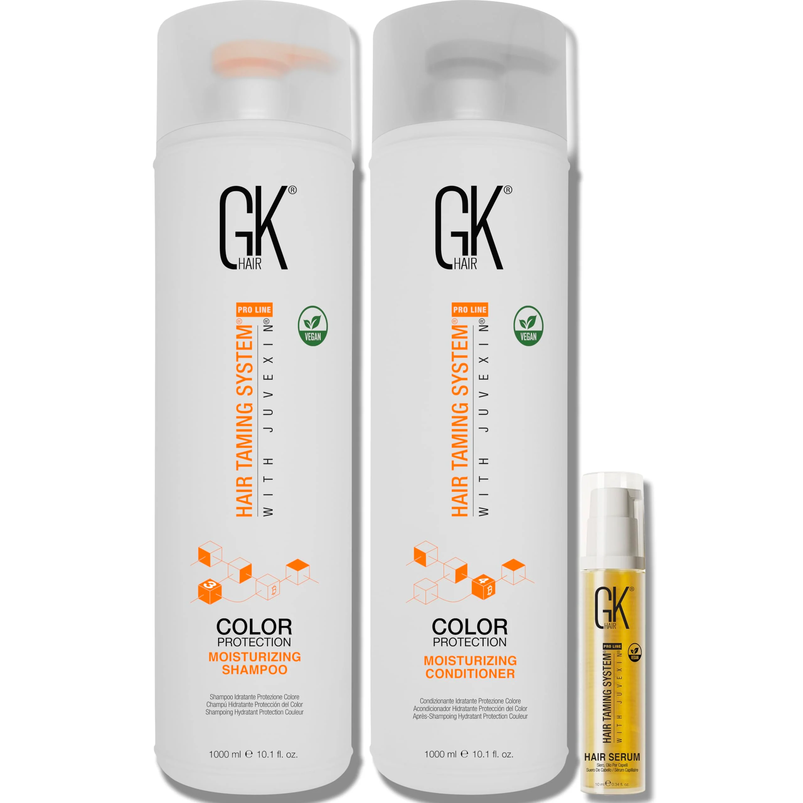 GK HAIR Global Keratin Moisturizing Shampoo and Conditioner Sets (MOIS-DUO-1000-S10) - Image 2