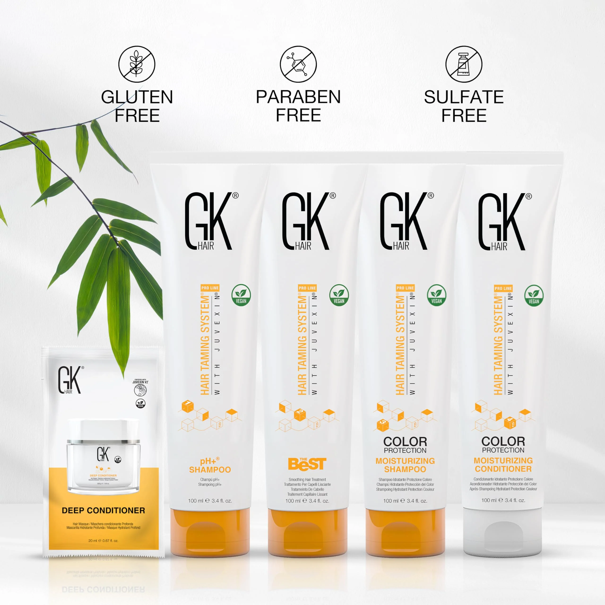 GK HAIR Global Keratin The Best Smoothing Keratin Treatment Kit (3.4 Fl Oz/100ml) Professional Brazilian Complex Blowout Straightening For Silky Smooth & Frizzy Hair - Image 6