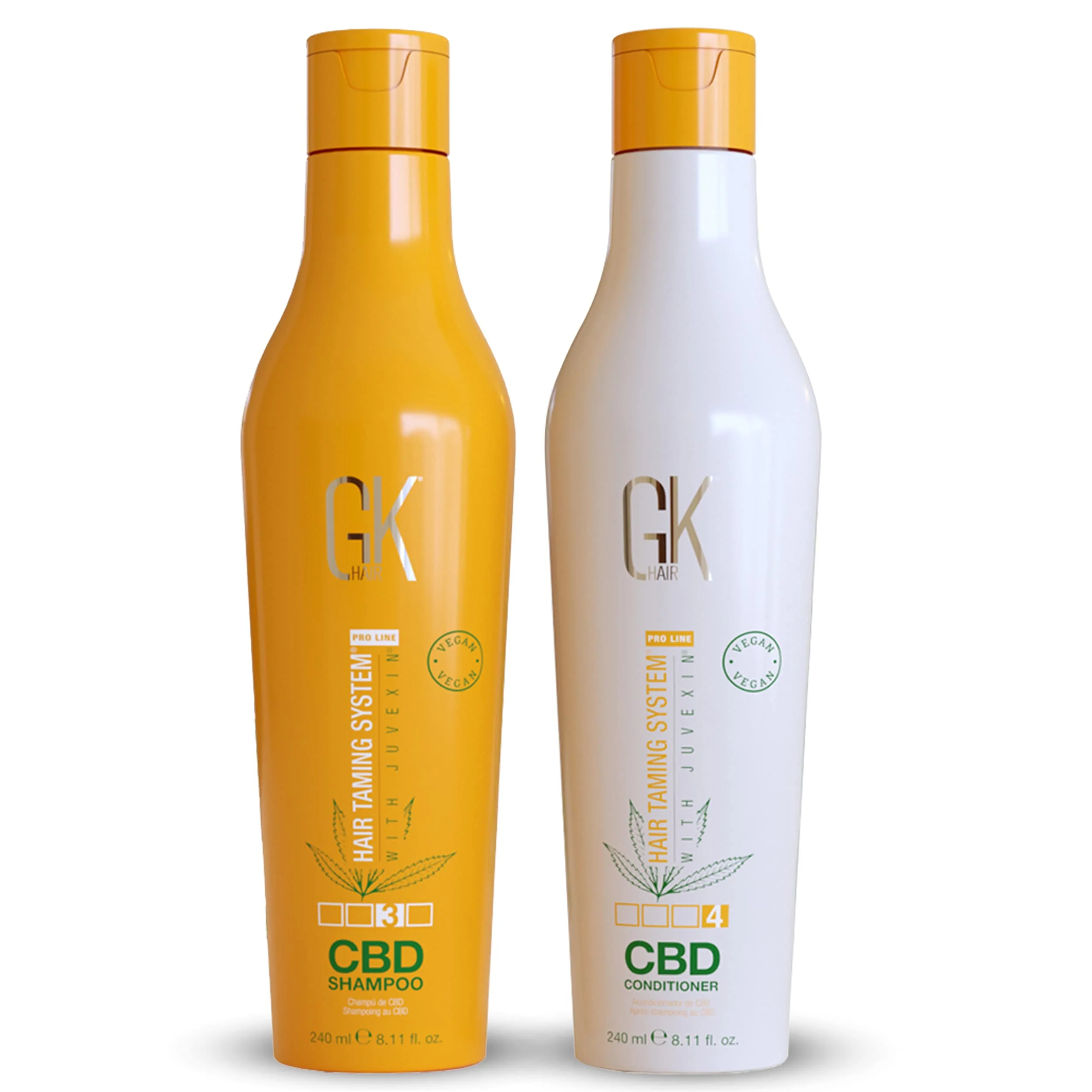 GK HAIR Hemp Shampoo and Conditioner Sets Hydrating Strengthening Color Treated Damaged Repair Provides Nourishing & Shine Natural Organic Vegan Sulfate Paraben Free (Duo) - Image 2