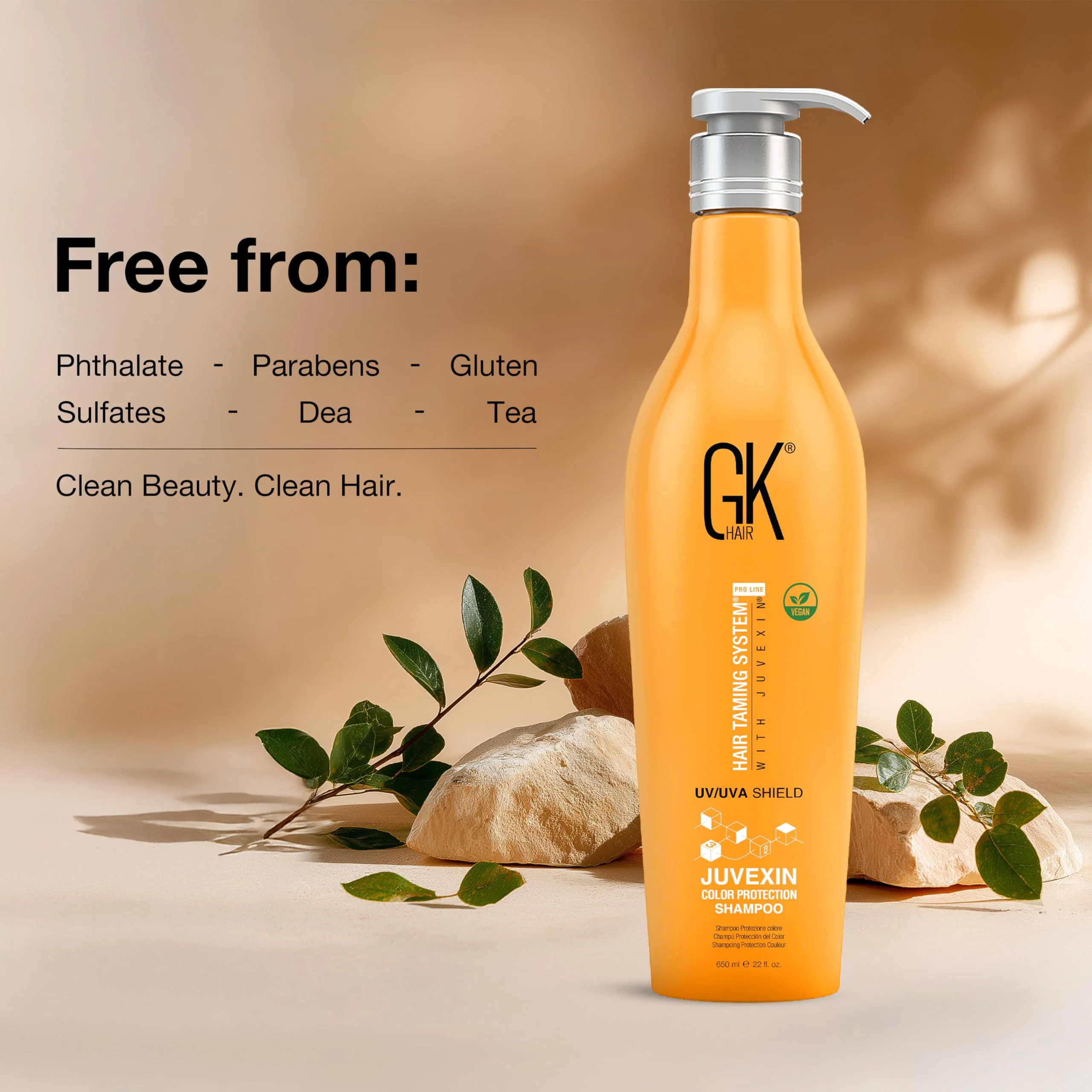 GK HAIR Shield Shampoo 22 Fl Oz – Color Safe, UV Protection, Aloe Vera & Argan Oil, Sulfate and Paraben Free, Repairs Damage, Boosts Shine, Hydrating, Vegan Hair Care - Image 6