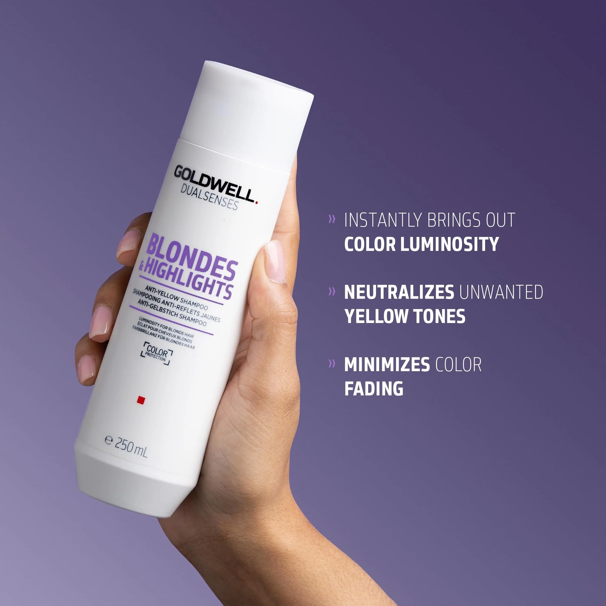 Goldwell Dualsenses Blondes & Highlights Anti-Yellow Shampoo 1L - Image 4