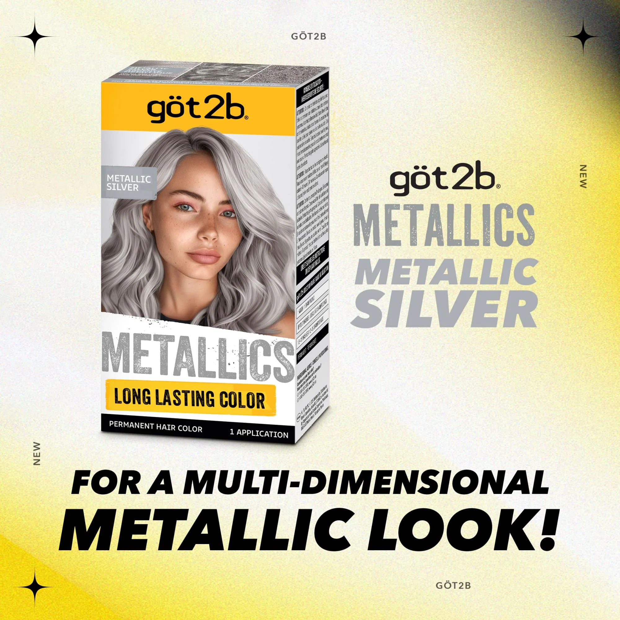 Got2b Metallics Permanent Hair Color, M71 Metallics Silver - Image 8