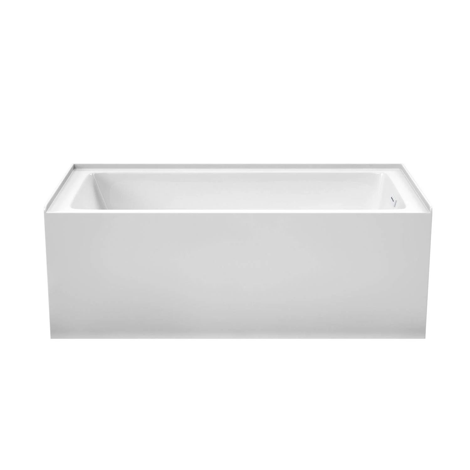 Grayley 60 x 30 Inch Alcove Bathtub in White with Right-Hand Drain and Overflow Trim in Shiny White - Image 2