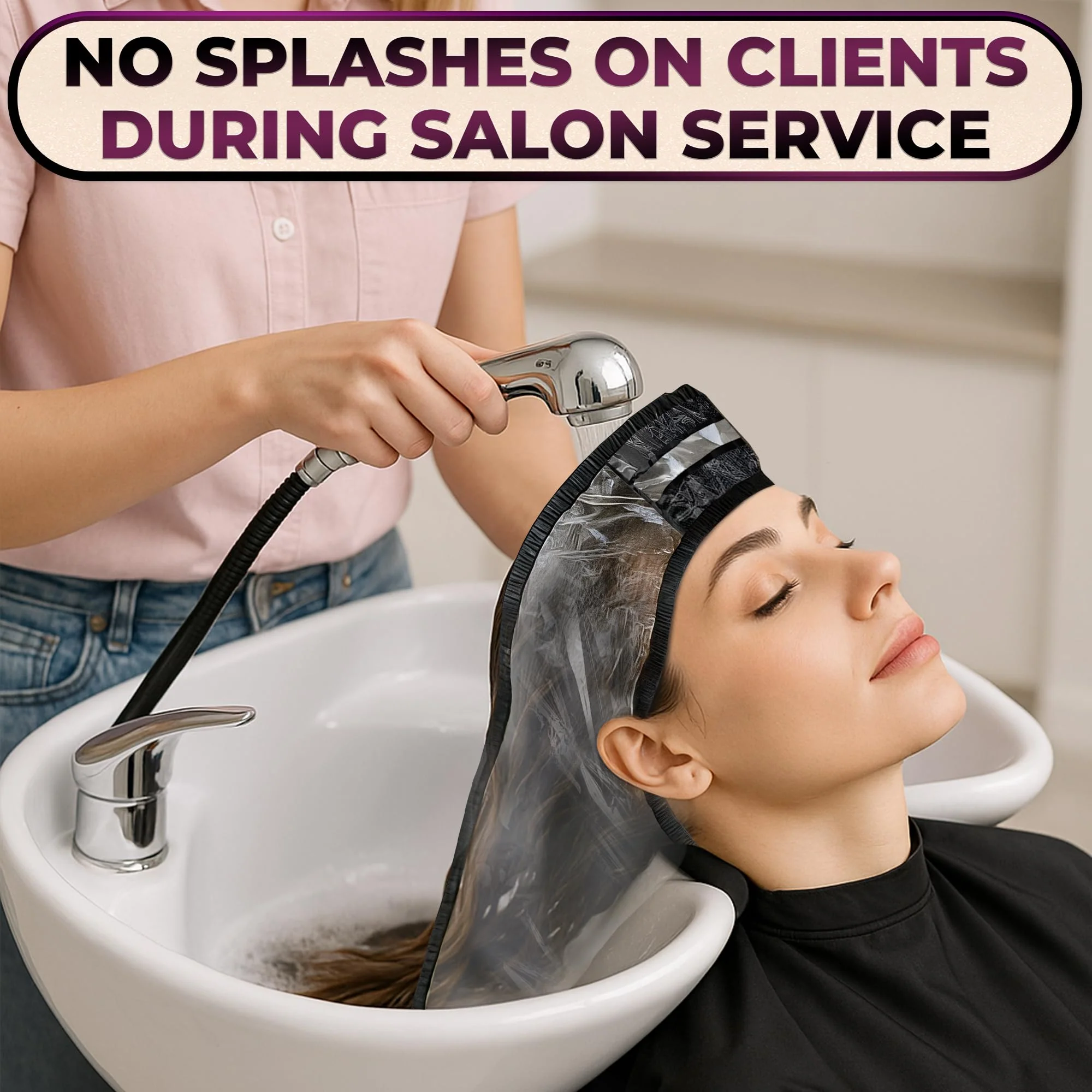 Hair Funnel for Washing Hair for Elderly – Shampoo Cape with Waterproof PVC Build 20"x9.5" for Upright Sink Washing & No-Rinse Care – Shampoo Caps no Rinse for Gentle Bedridden Support & Home Use - Image 8
