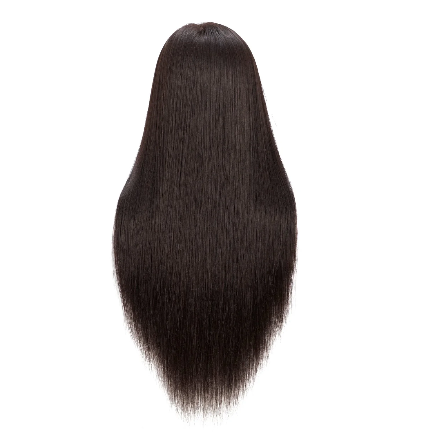Hairginkgo Mannequin Head 26"-28" Super Long Synthetic Yaki Fiber Hair Manikin Head Styling Hairdresser Training Head Cosmetology Doll Head for Cutting Braiding Practice with Clamp (91806BY0220) - Image 6