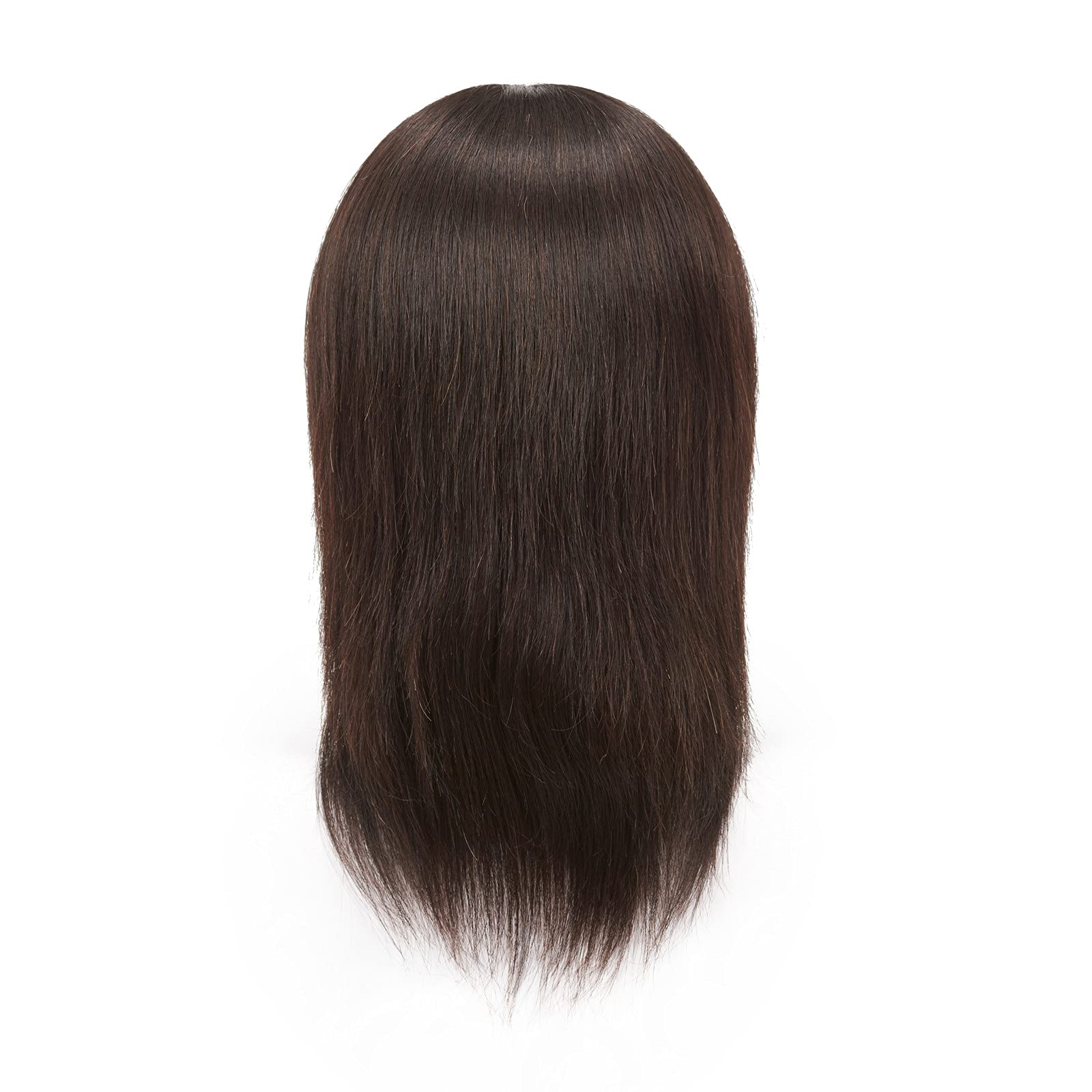 Hairingrid Male Mannequin Head 100% Human Hair Hairdresser Cosmetology Mannequin Manikin Training Head Hair and Free Clamp Holder (R72001LB0210AH) - Image 6