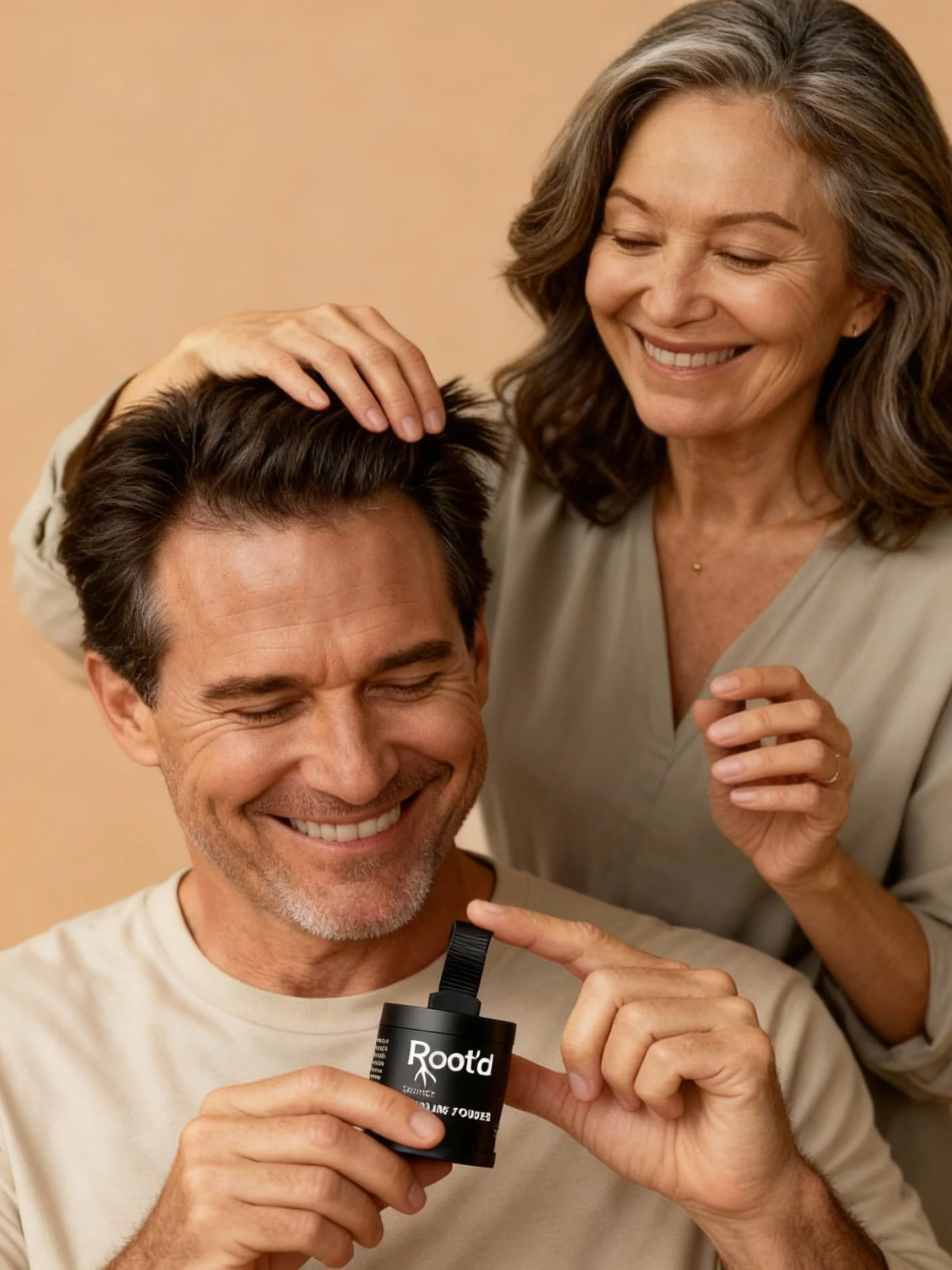 Hairline Powder for Men & Women- Hair Color Powders for Instant Black Coverage With 48-Hour Stay-Proof Finish-Hair Powder Conceals Thinning, Bald Spots & Blends Naturally Like Hairs Fiber-Medium Brown - Image 4