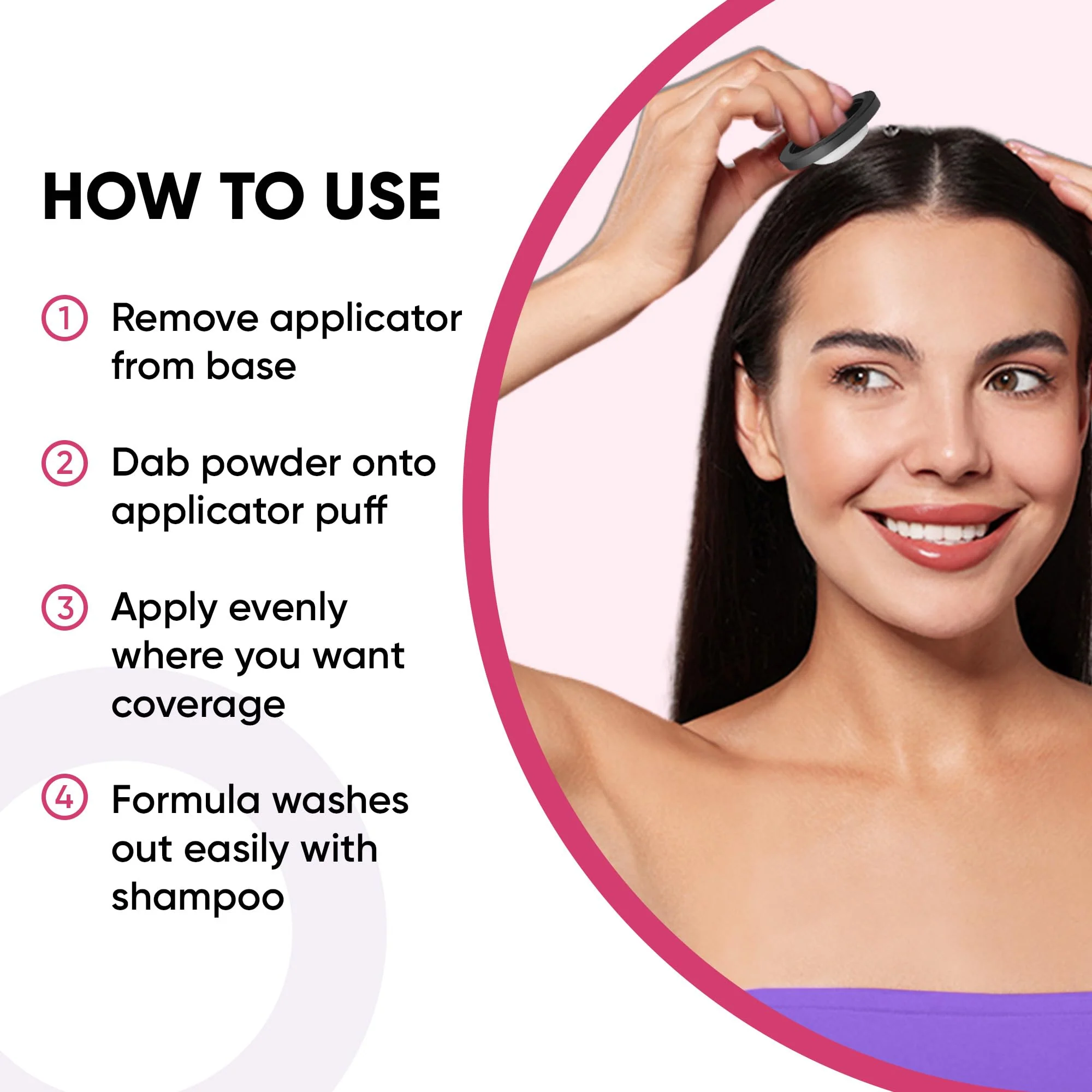 Hairline Powder Instantly Conceals Hair Loss, Root Touch Up Hair Toppers for Women & Men, Hair Fibers for Thinning Hair, Root Cover Up, Stain-Proof 24 Hour Formula (Medium Blonde) - Image 4