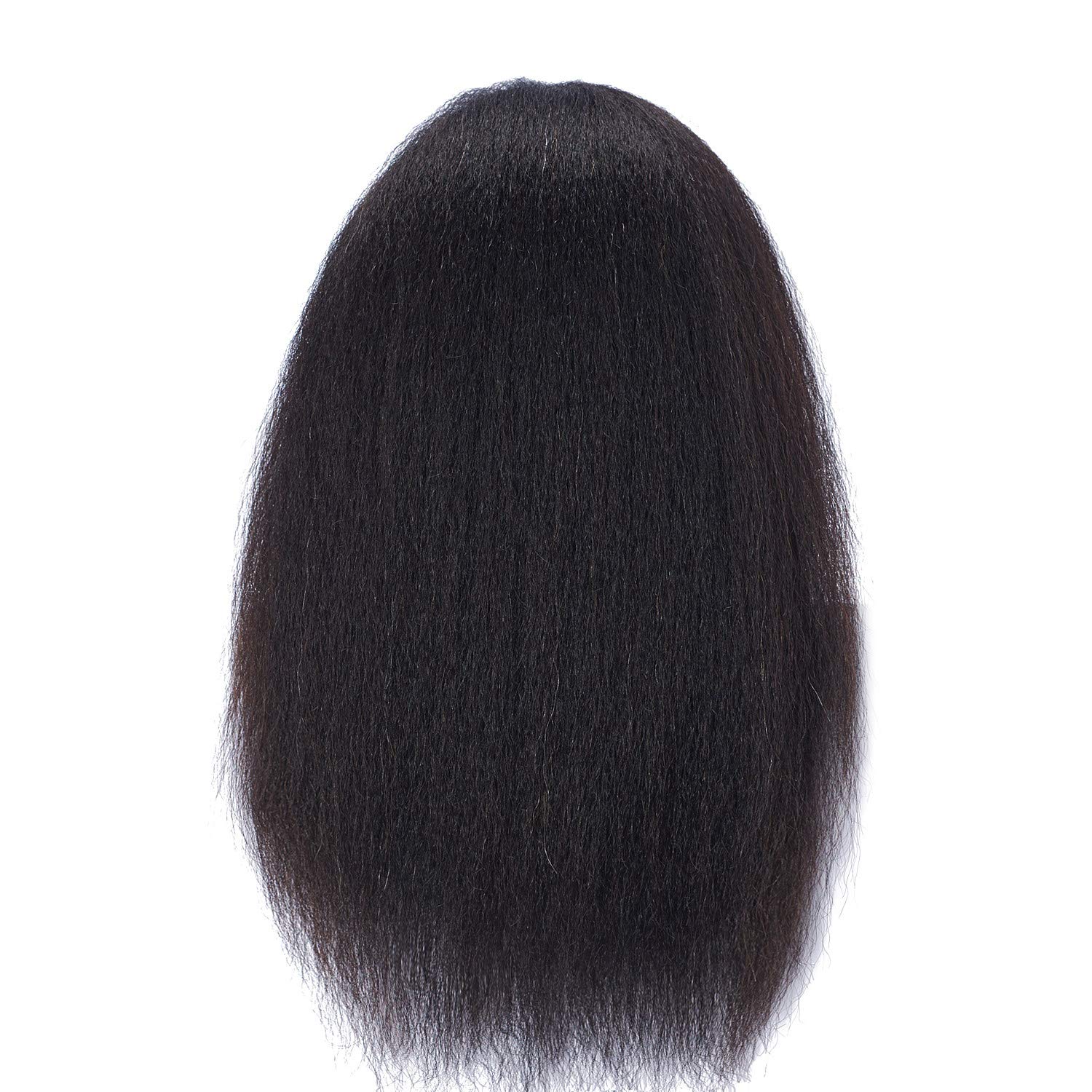 Hairlink 100% Real Hair Afro Mannequin Head Hairdresser Hair Styling Training Head Dolls for Cosmetology Manikin Maniquins Practice Head with Stand (6611B0216) - Image 5