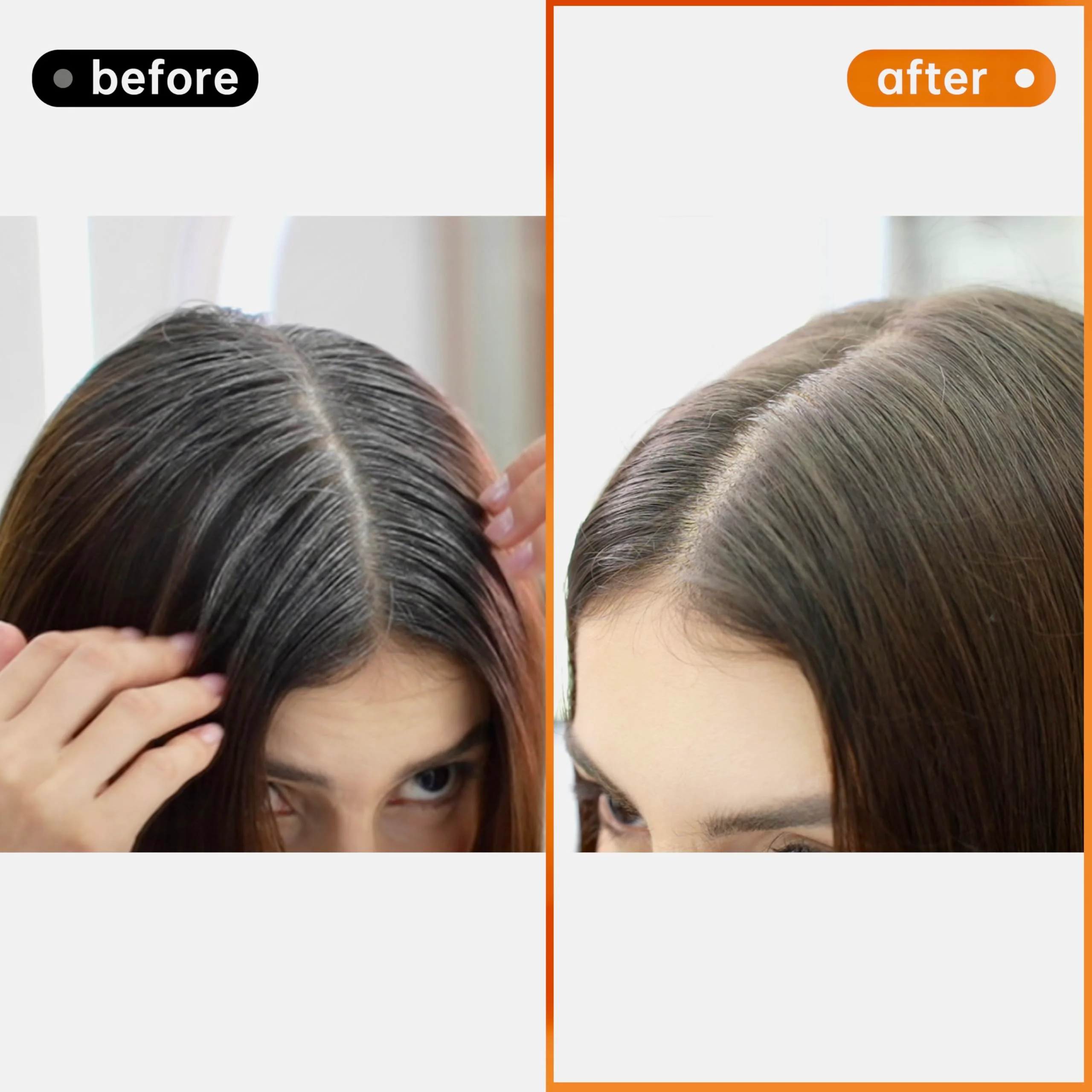 Happy Innocent Hair Color Shampoo for Gray Hair - Hair Dye Shampoo, 4 In 1 Easy to use Natural & Long-Lasting Looking Ammonia Free(Dark Brown) - Image 2