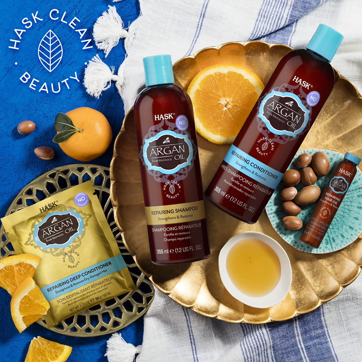 Hask Argan Oil From Morocco Repairing Deep Conditioner, Hair Treatment 1.75 oz (Pack of 3) - Image 4