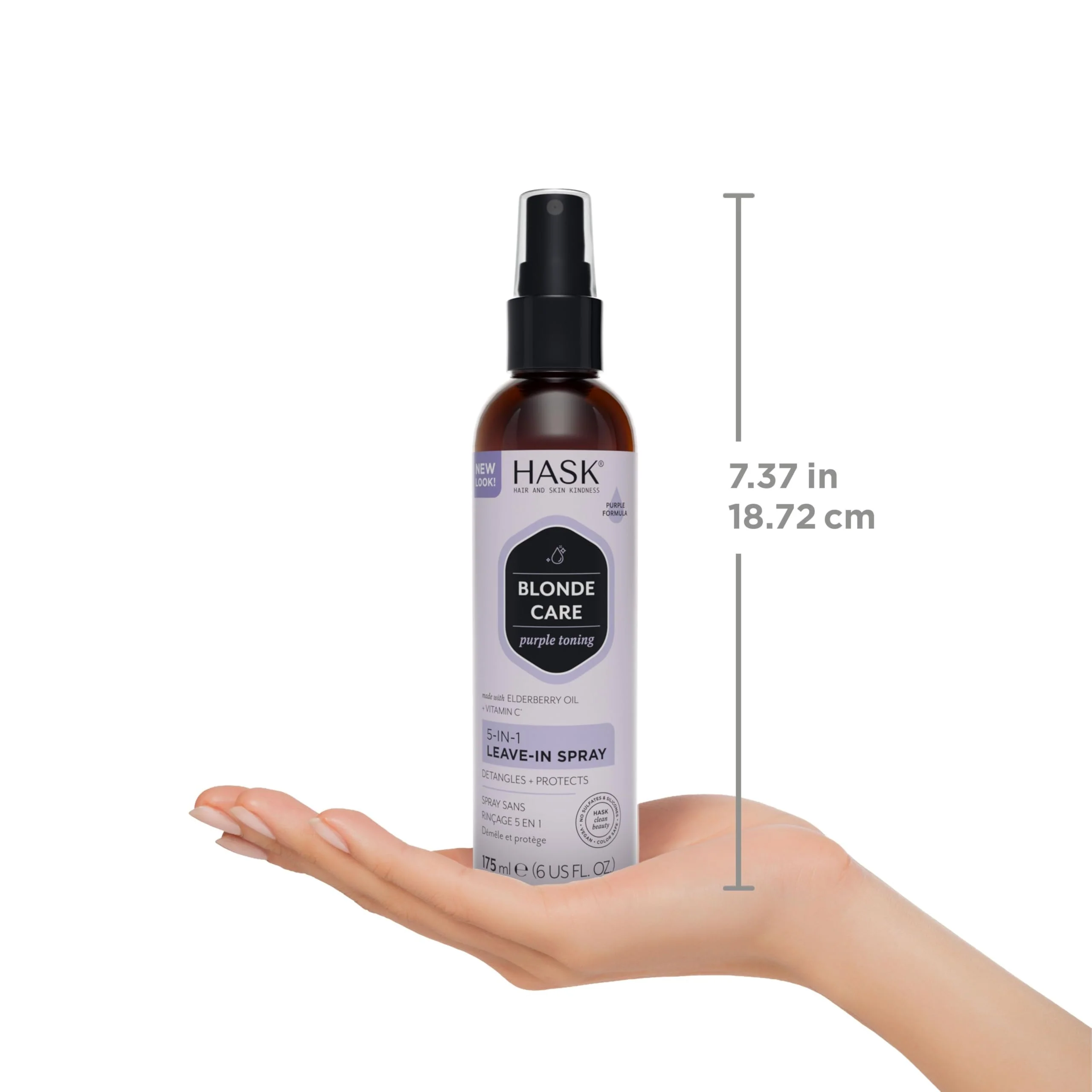 HASK BLONDE CARE 5-IN-1 Leave-In Spray Conditioner 2 Piece Bundle- vegan formula, cruelty free, color safe, gluten-free, sulfate-free, paraben-free - Image 7
