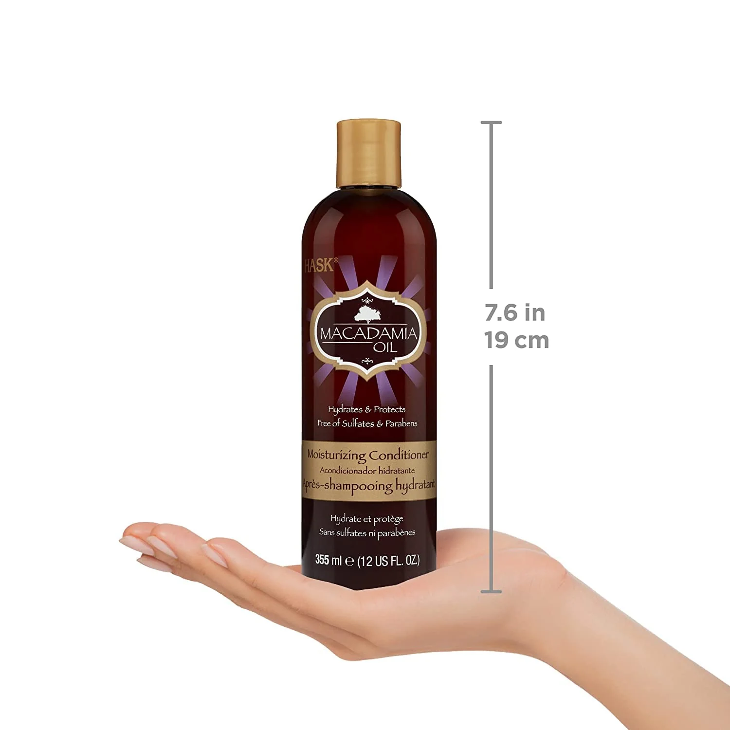 Hask Conditioner Macadamia Oil Moisturizing 12 Ounce (354ml) (3 Pack) - Image 8