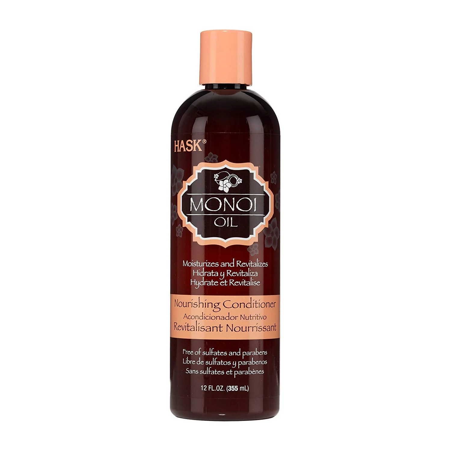 Hask Conditioner Monoi Coconut Oil Nourishing 12 Ounce (354ml) (3 Pack)