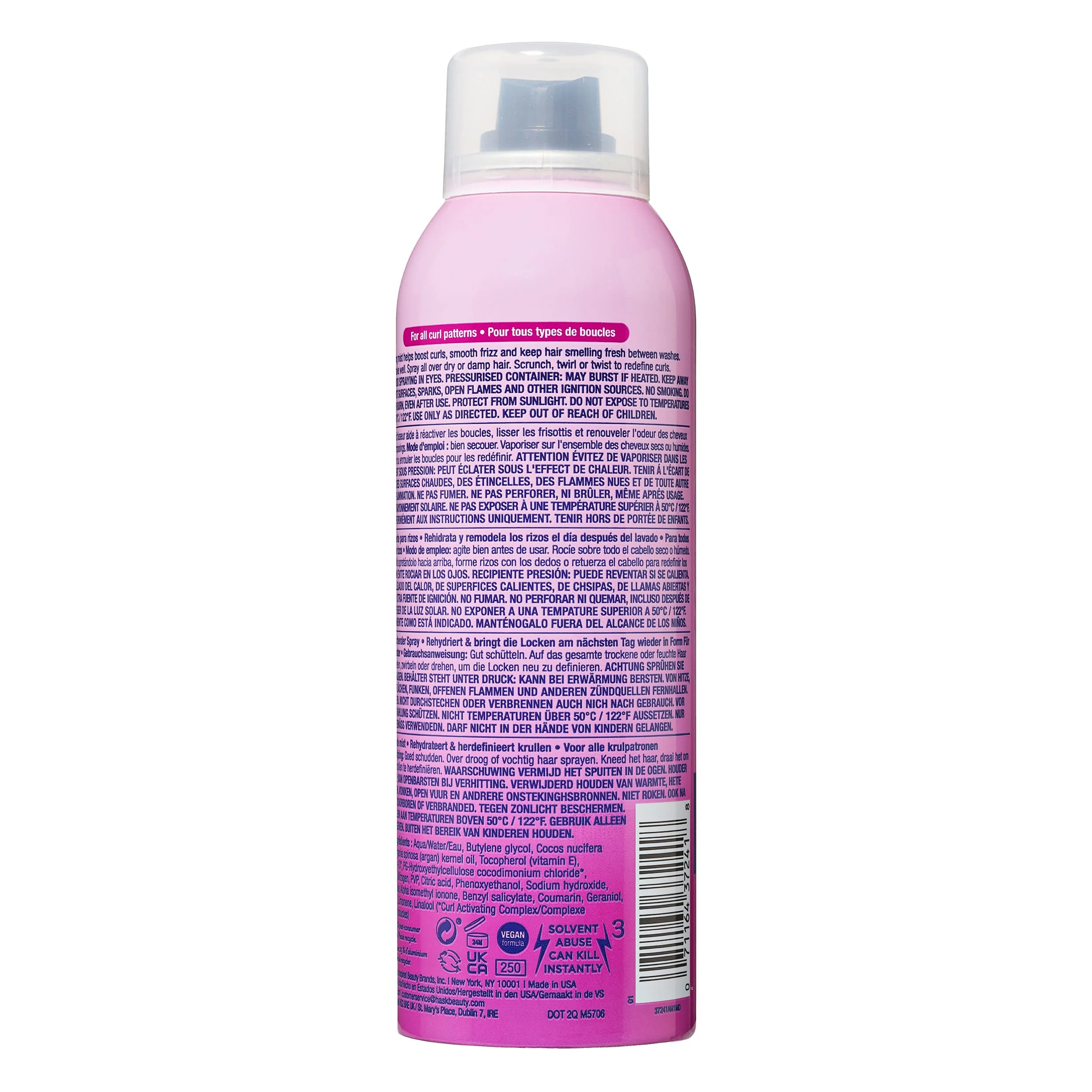HASK CURL CARE Curl Refreshing Mist for curly hair, color safe, gluten free, sulfate free, paraben free - Image 8