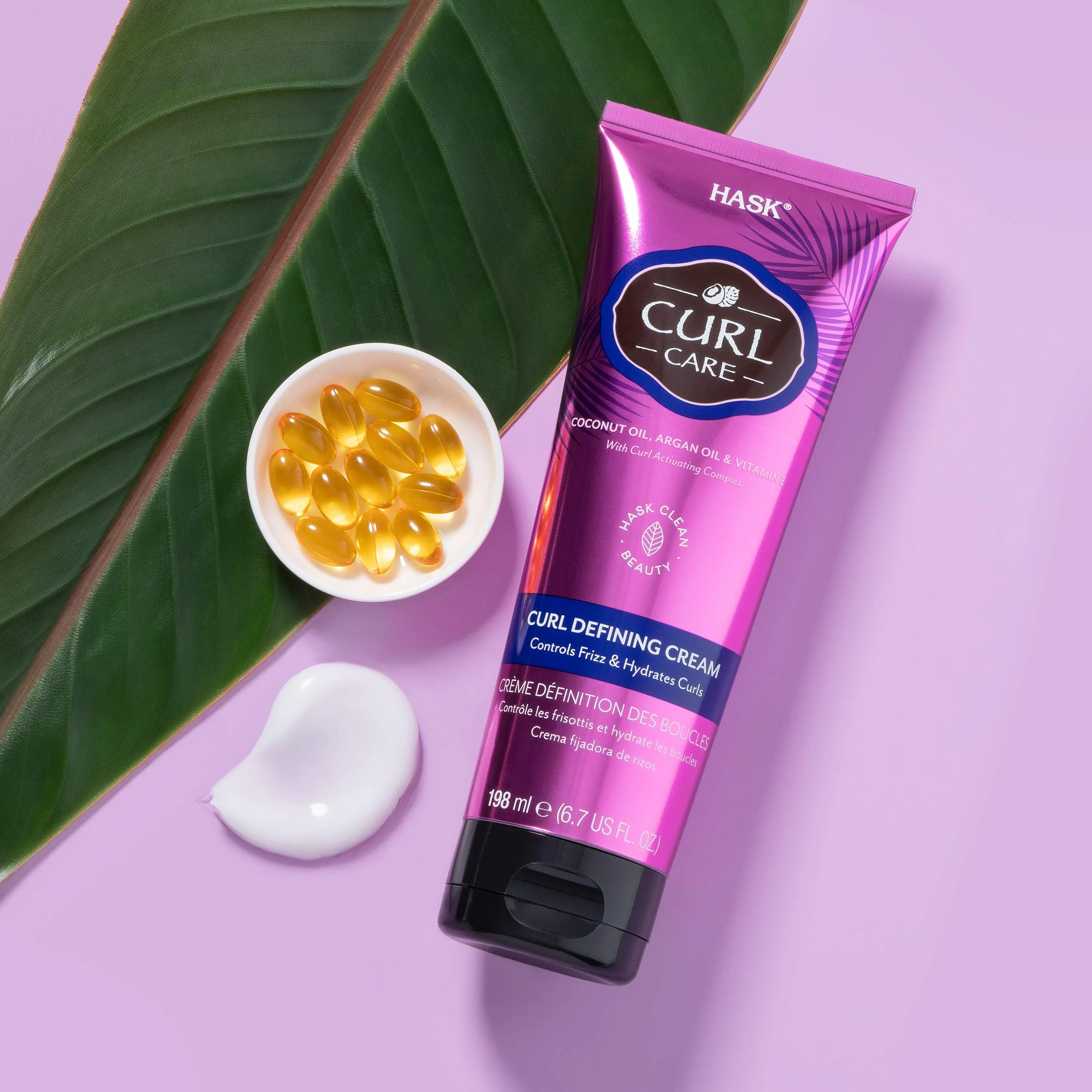HASK Hair Cream - Curl Care Defining Cream 2 Piece Bundle, vegan, cruelty-free, color safe, free from gluten, sulfates, and parabens - Image 5
