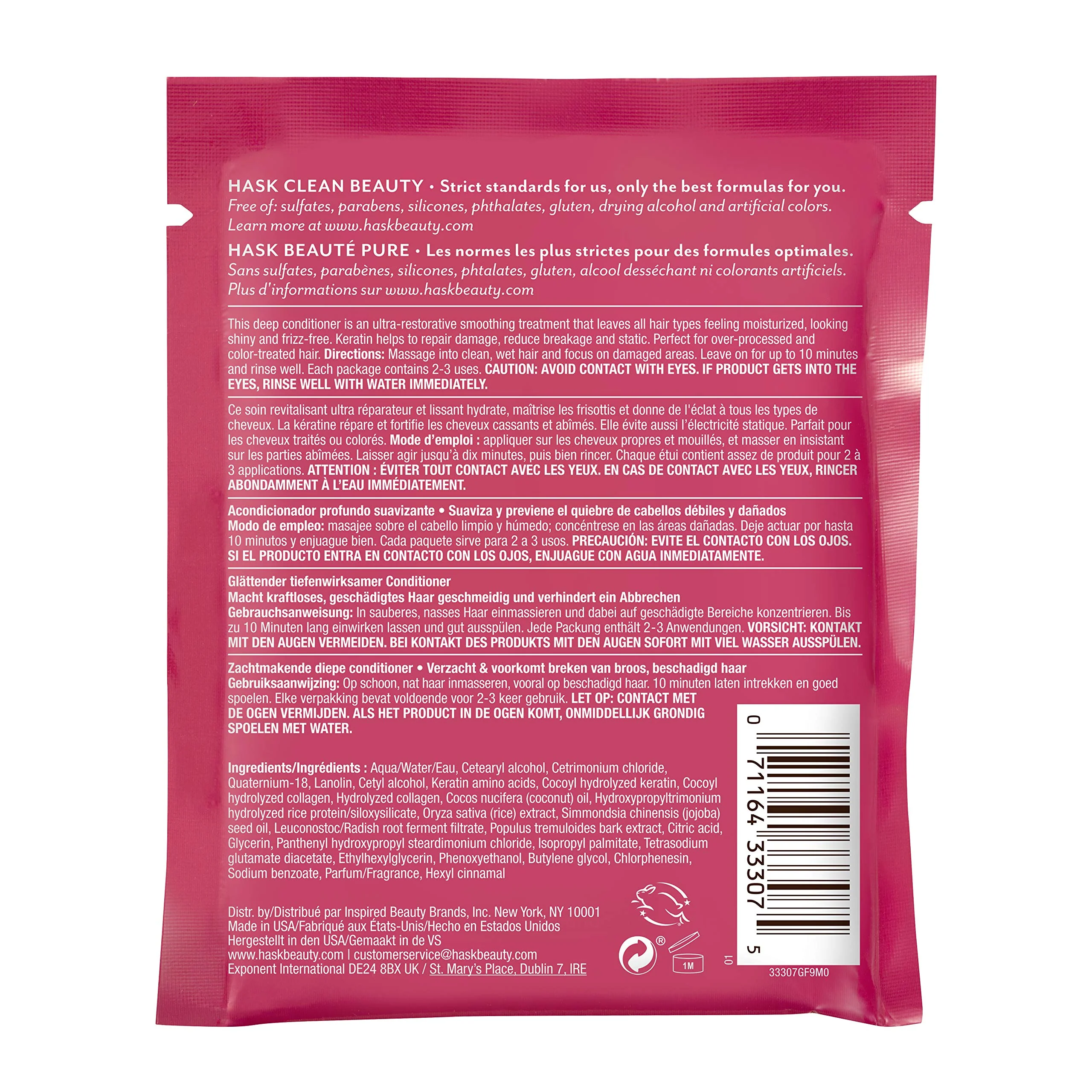 Hask Keratin Protein Deep Conditioning Hair Treatment 1.75 oz (Pack of 6) - Image 2