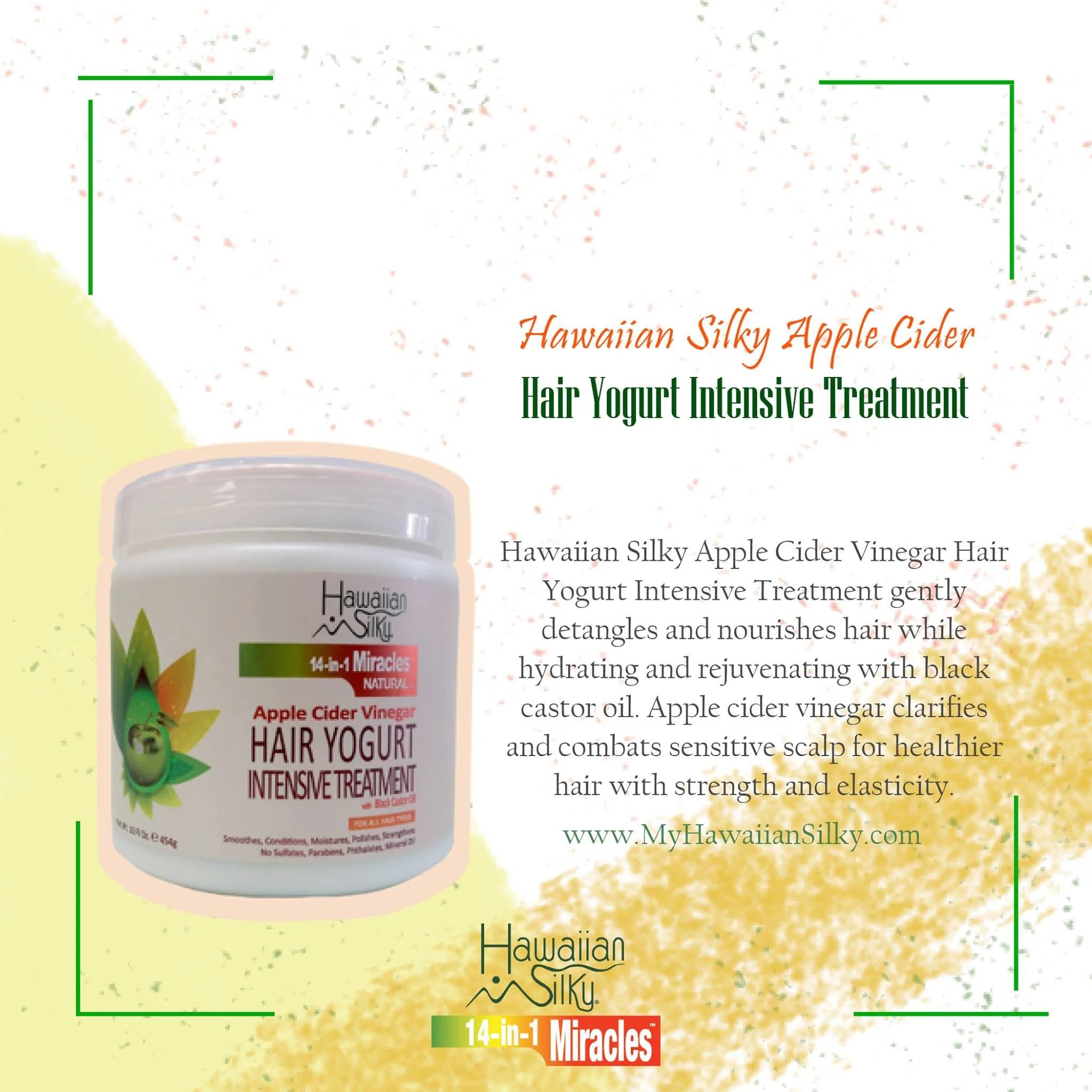 Hawaiian Silky Hair Conditioner, 14-in-1 Miracles Intensive Treatment with Black Castor Oil, 16 fluid ounces, White - Image 4