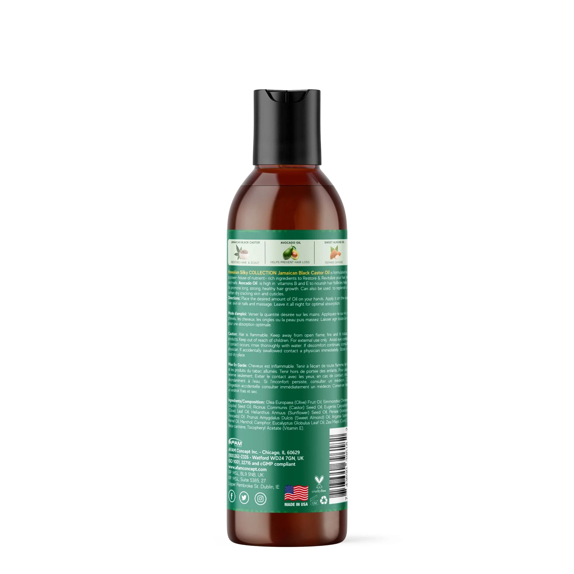 Hawaiian Silky Jamaican Black Castor Oil & Avocado Oil - Image 2
