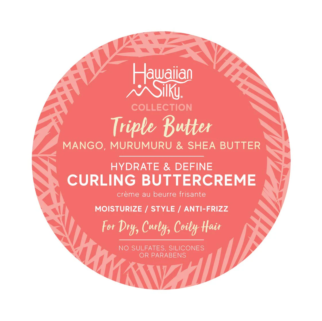 Hawaiian Silky Mango Murumuru & Shea Butter Curling Creme, 12 fl oz for Frizz-Free Curls with Hydration & Define - Image 3