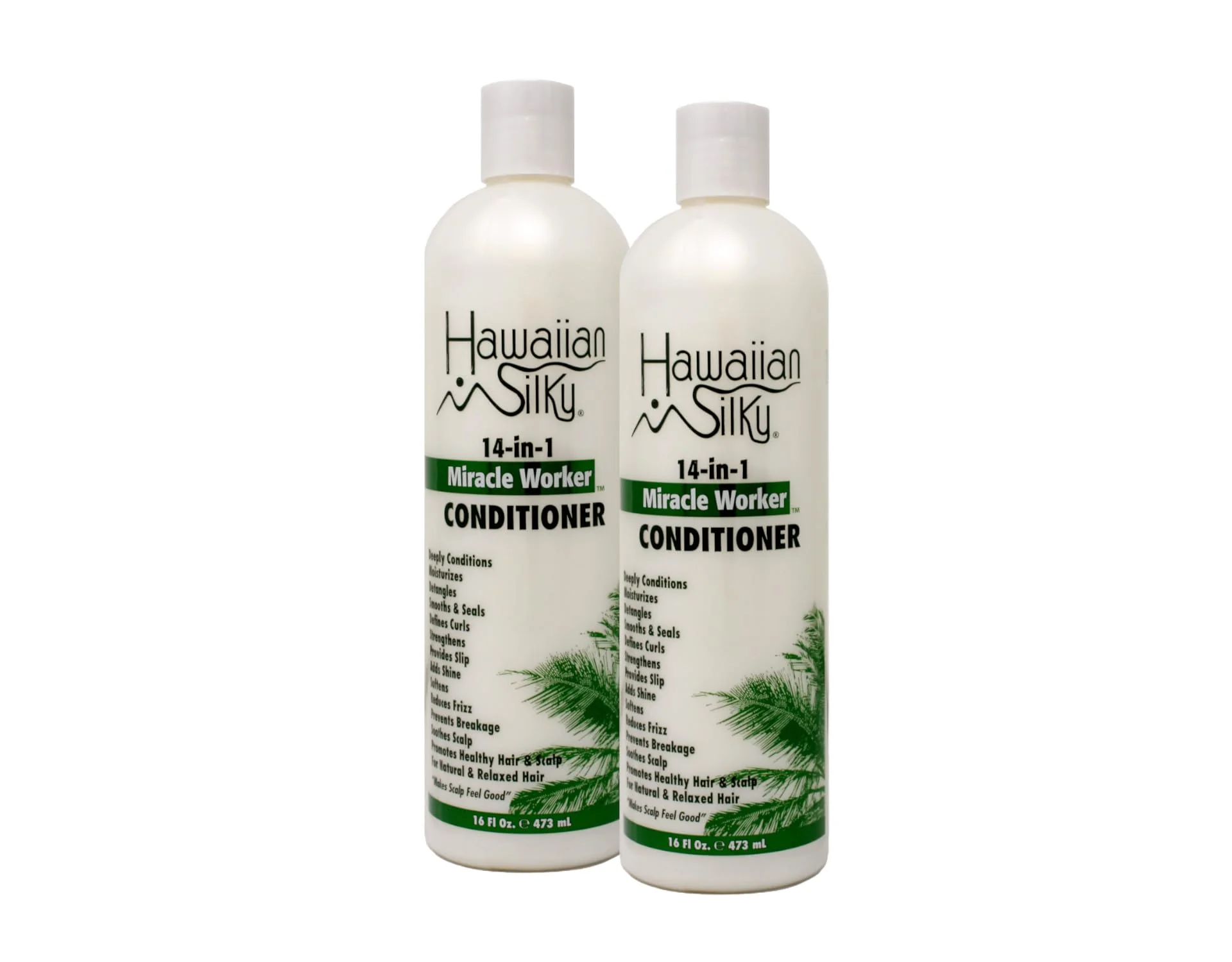 Hawaiian Silky Miracle Worker 14-In-1 Conditioner 16 Ounce (474ml) (Pack of 2)