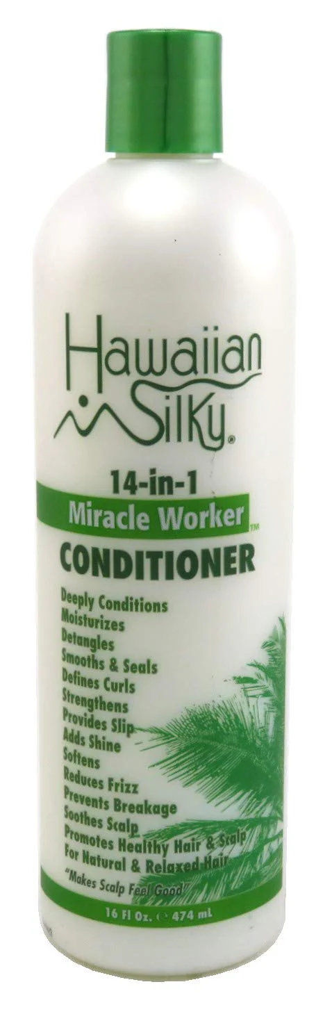 Hawaiian Silky Miracle Worker 14-in-1 Conditioner, 16oz, 3-Pack