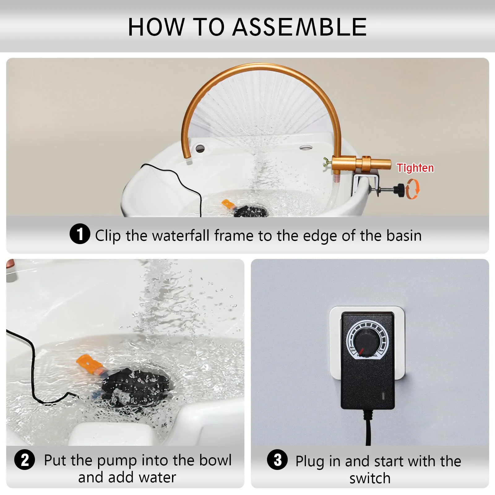Head Spa Tool for Water Circulation, Hair Salon Equipment At Home, Shampoo Sink Accessories, Portable and Adjustable, Waterfall - Image 4