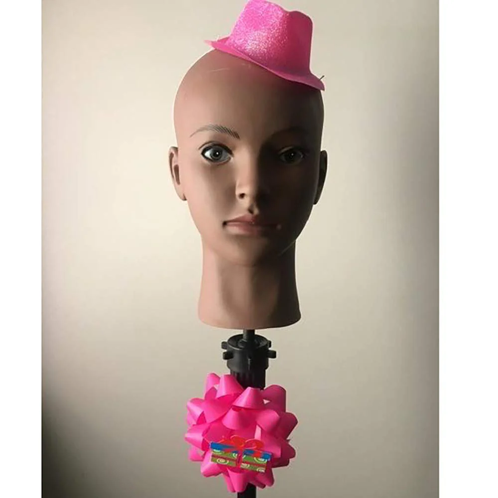 Hedume Afro American Mannequin Head with Clamp, Bald Manikin head, Mannequin Head for Wigs, Hat, Glasses Display - Image 8