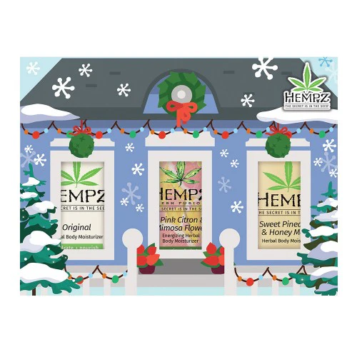 Hempz Deck The Halls Mini Moisturizer Set 3pk