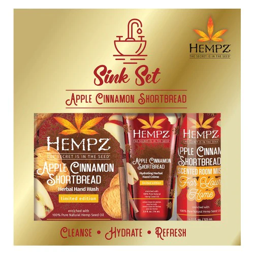 Hempz Sink Set Apple Cinnamon Shortbread 3pk