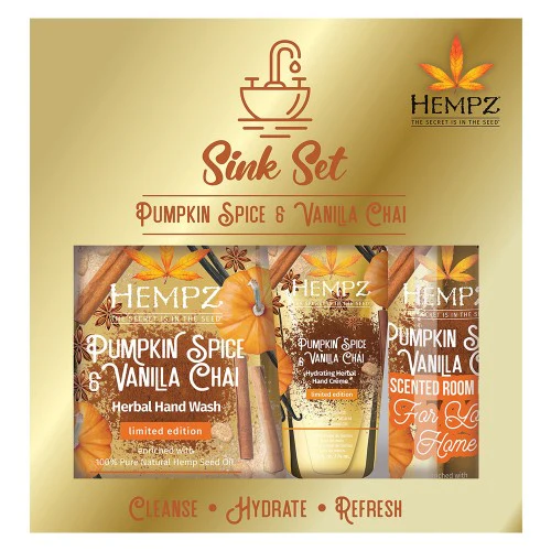Hempz Sink Set Pumpkin Spice & Vanilla 3pk