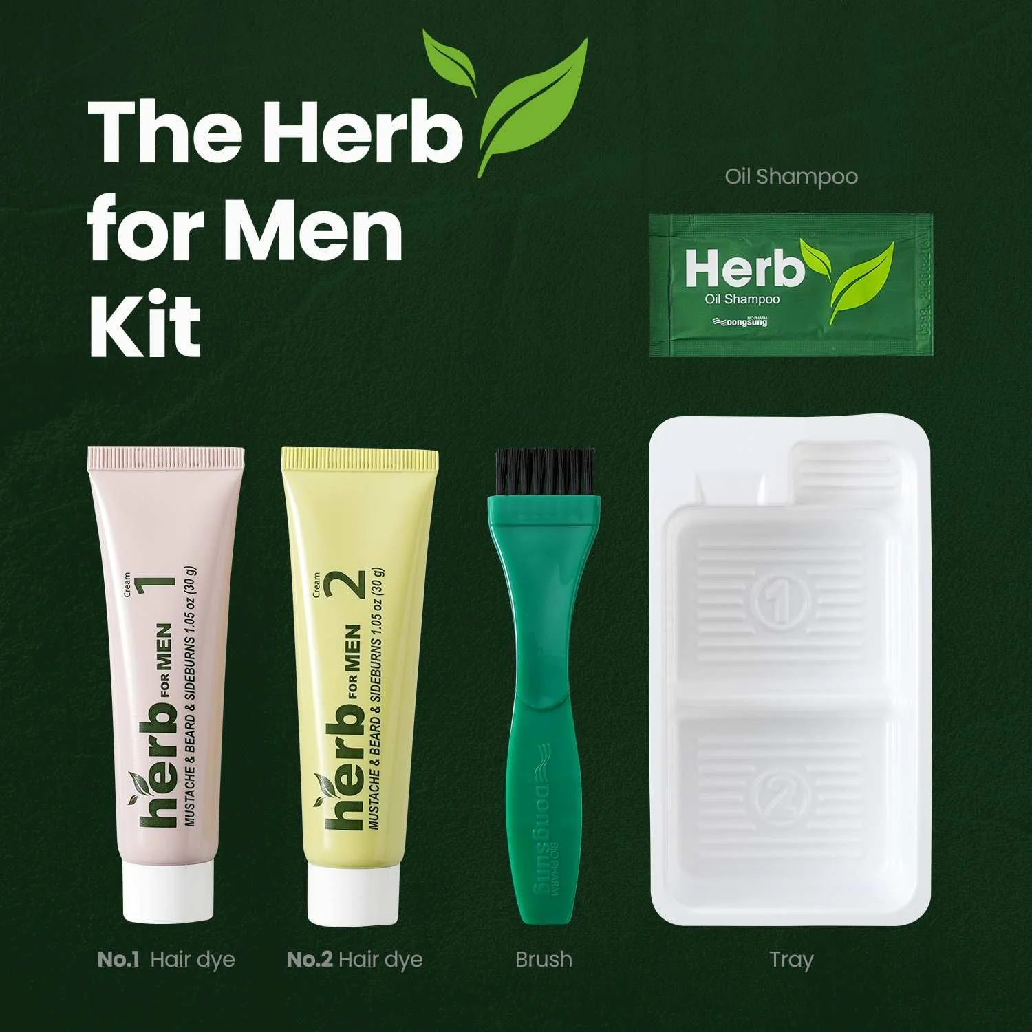 Herb For Men Mustache & Beard Dye (Soft Black, 1 Pack), PPD-Free Ammonia-Free, Vegan with Natural Ingredients, Gentle for Sensitive Skin, No Skin Irritation - Image 5