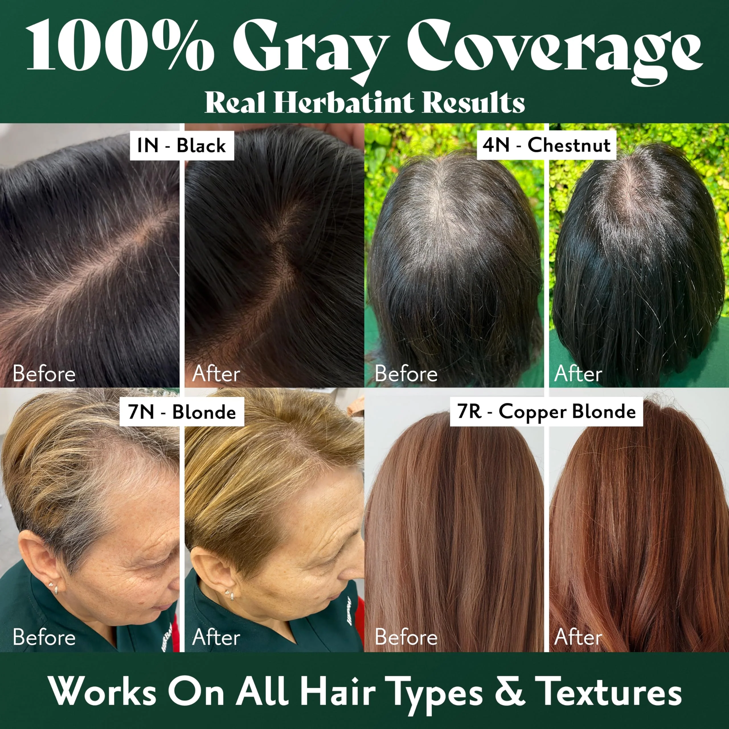 Herbatint Permanent Hair Dye For Women - 4N Chestnut - For Up To 100% Gray Coverage of Resistant Gray Hair - Ammonia-Free, Alcohol-Free & Vegan - Salon Influenced Hair color 5.75 fl oz - Image 6