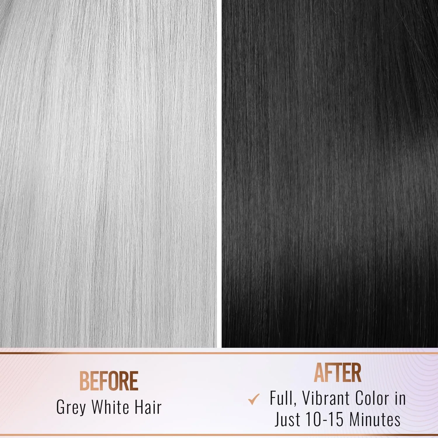 Herbishh Natural Hair Dye Shampoo with Argan Mask - Long-Lasting Color for Gray Hair - Travel Size, 10+1 Pack, Ammonia-Free (Black) - Image 4
