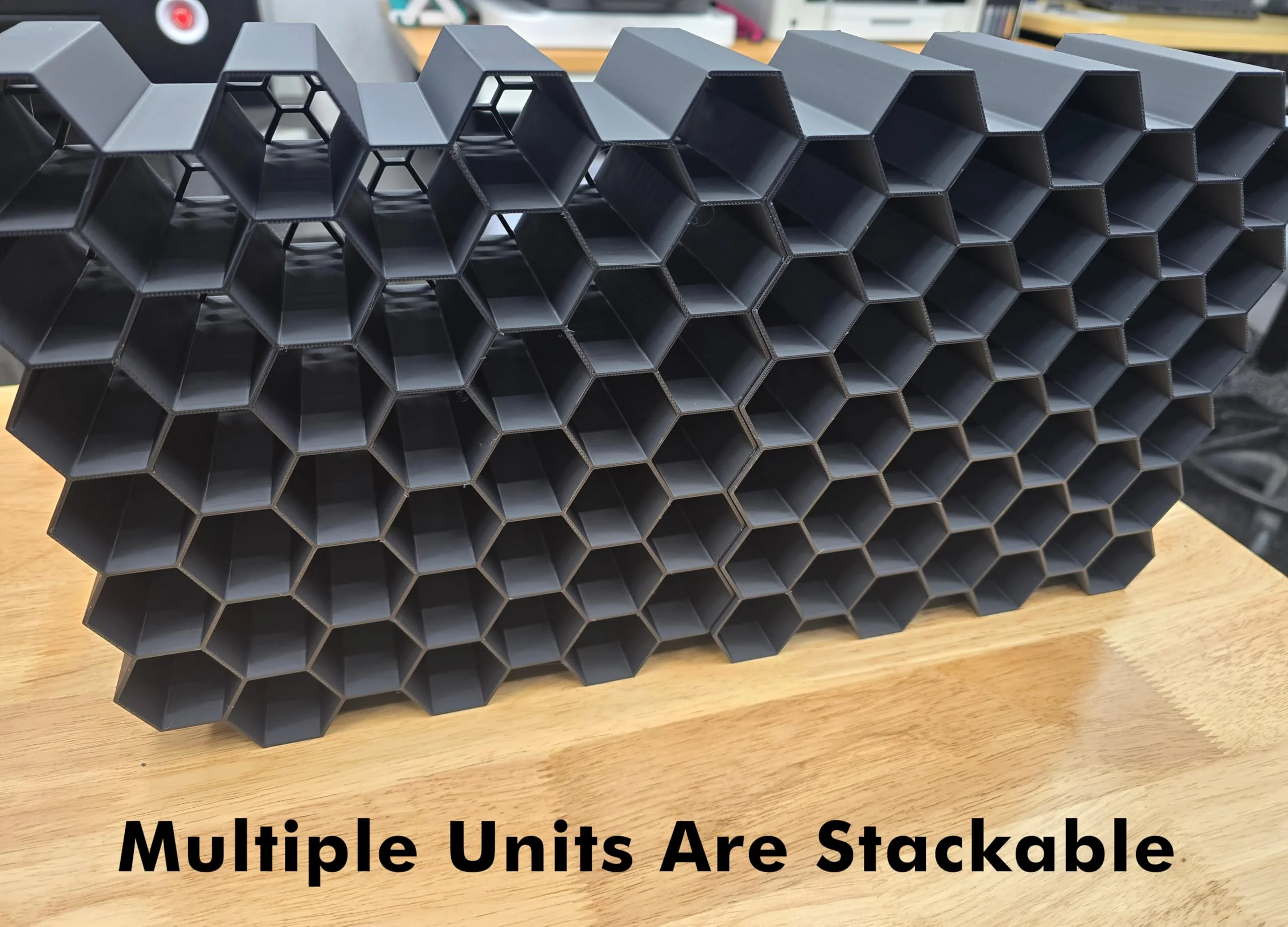 HexRacks Hair Dye Holder - Shades EQ & More - Wall Mountable or Stackable - Hair Sylist Dye Holder Rack | Holds 42 Bottles Per Section - Image 5