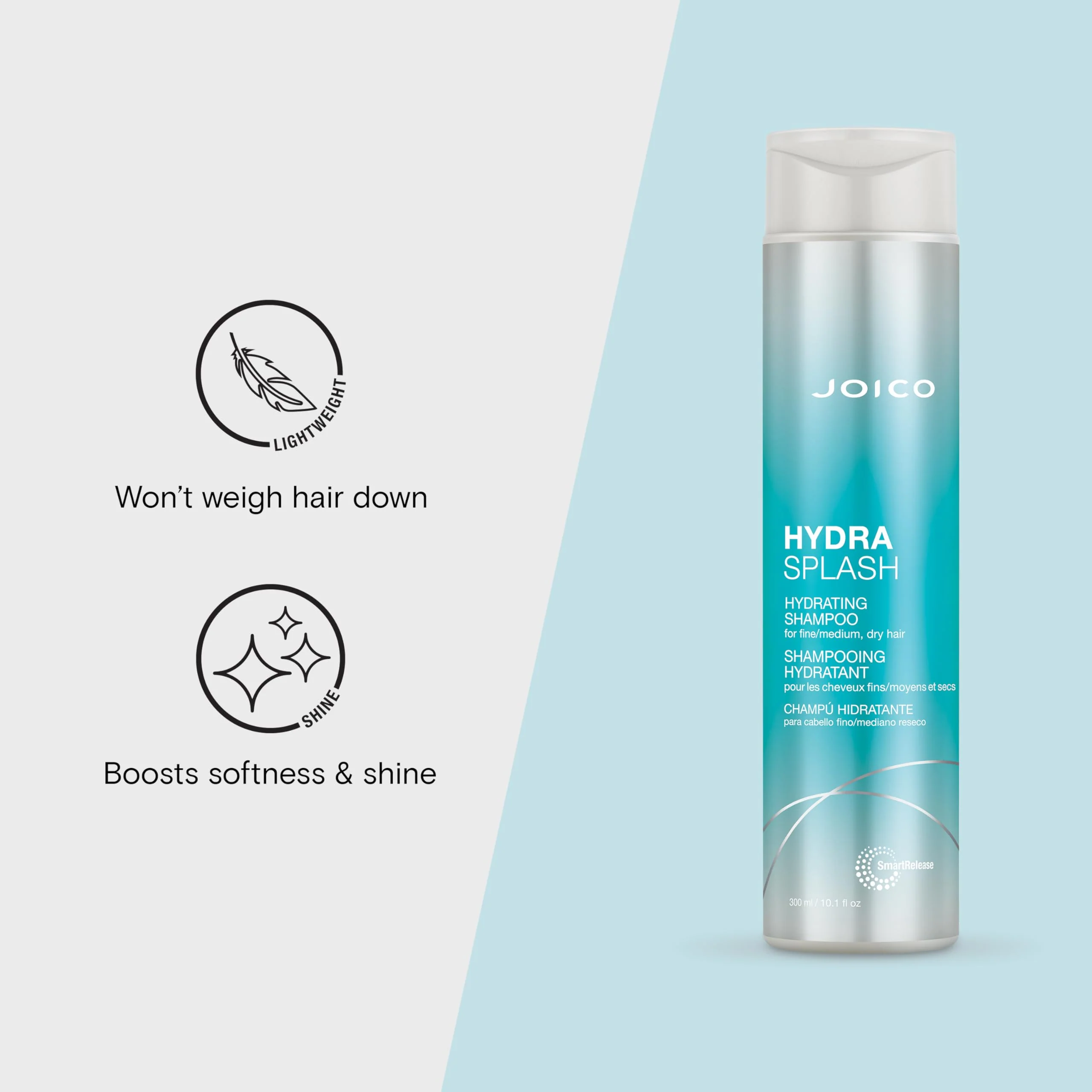 HydraSplash Hydrating Shampoo | For Fine, Medium, Dry Hair | Replenish Moisture | Add Hydration & Softness | With Sea Kelp & Coconut Water | 10.1 Fl Oz - Image 4