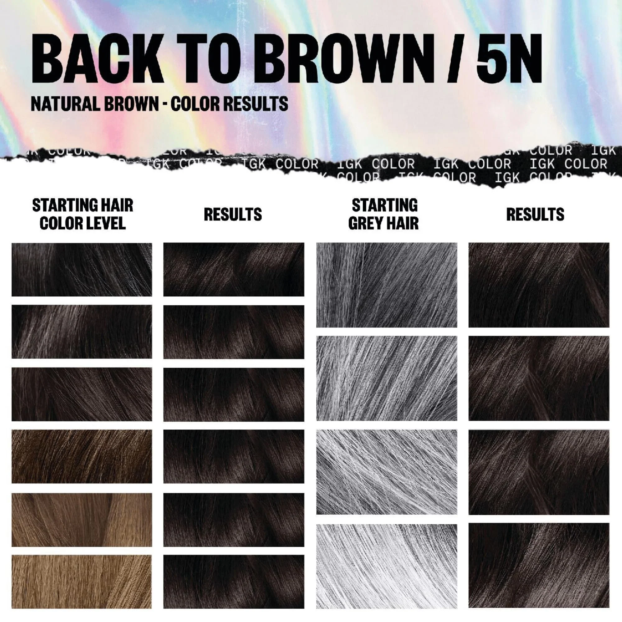 IGK Permanent Hair Color Kit | 5N Back To Brown Natural Brown | Salon-Quality Permanent Hair Dye | 100% Gray Hair Coverage | Ammonia-Free Color for Shinier, Softer Hair - Image 5