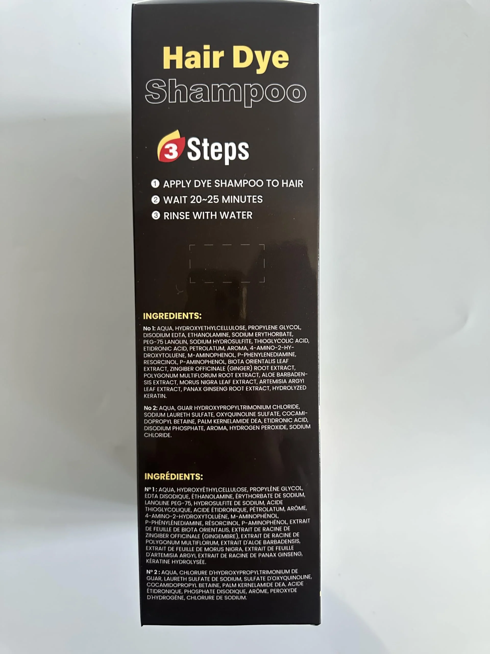IIIMEIDU Dark Brown Hair Dye Shampoo for Gray Hair, 3 in 1 Herbal Ingredients Natural Shampoo Hair Dye for Women Men, Grey Coverage 500ml - Image 8