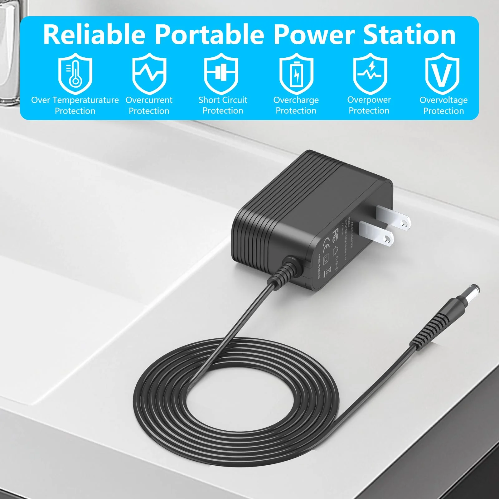 IOKOFJOA 4.9V Charger for Andis Slimline Pro Hair & Beard Trimmer Compatible with Andis D-8 32400 32475 32810 32690 33785 32445 32485 32490 32680 Lithium-Ion Battery Hair Clipper Power Cord - Image 4