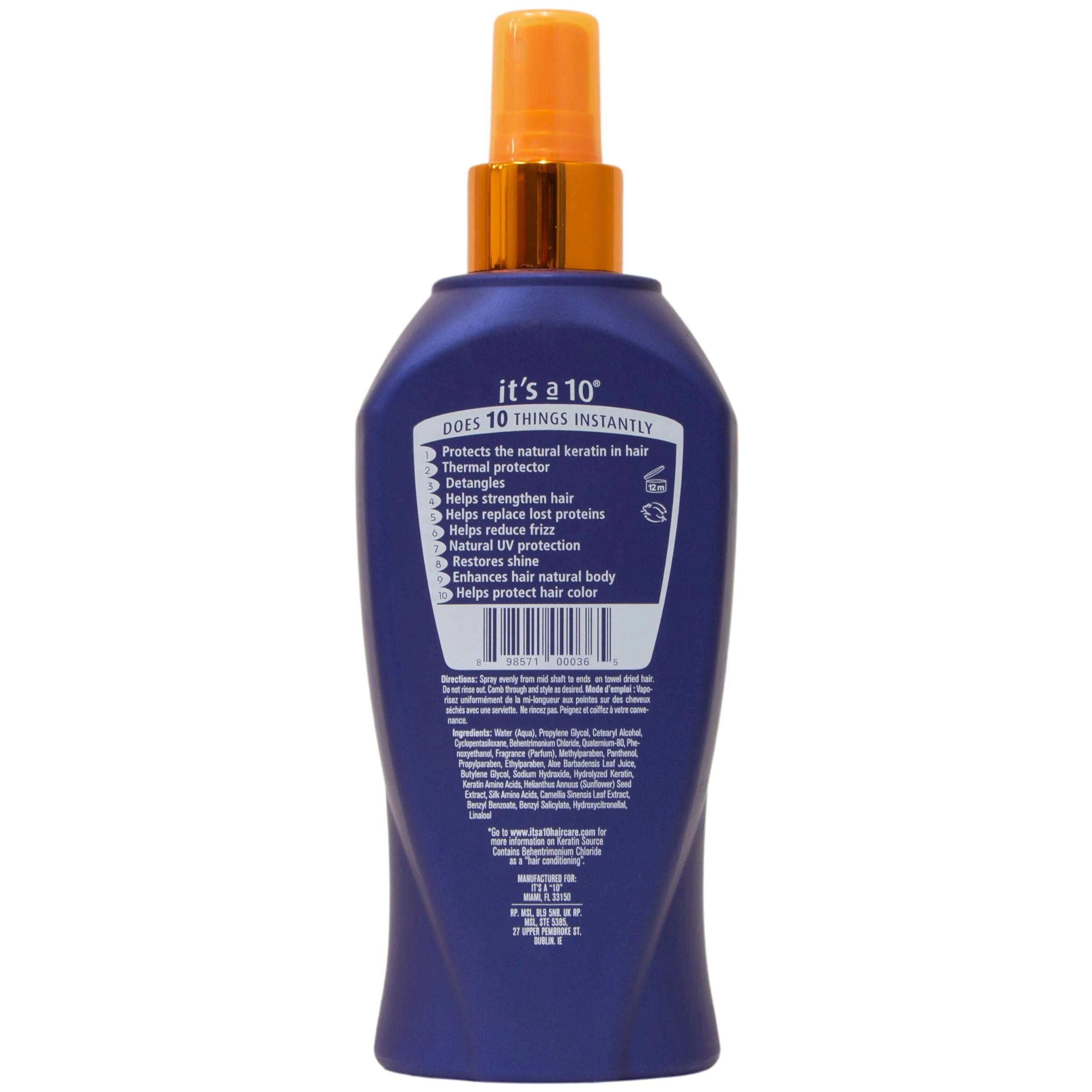 It's A 10 Miracle Leave-In Plus Keratin 10 Oz - Image 2