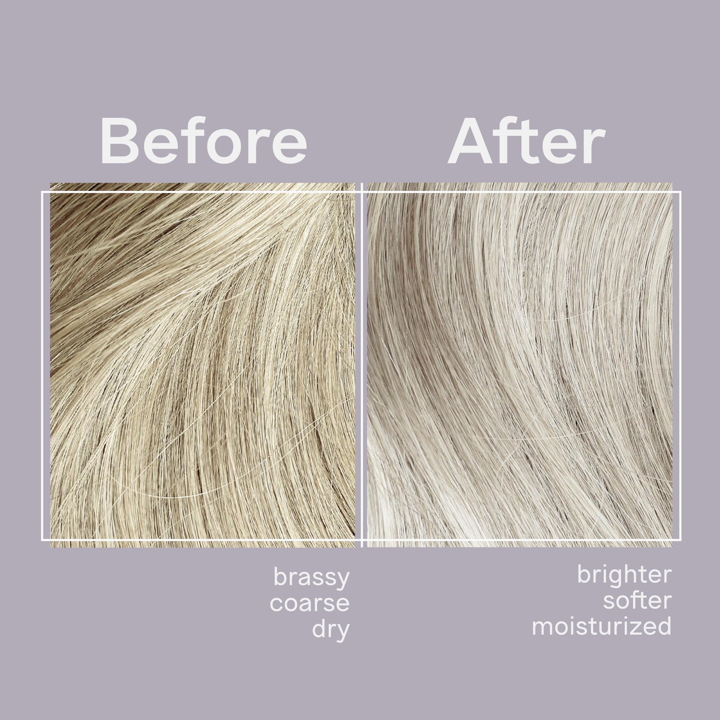 Jhirmack Silver Brightening Purple Shampoo and Conditioner Set for all types of silver, grey, and blonde hair - Image 2
