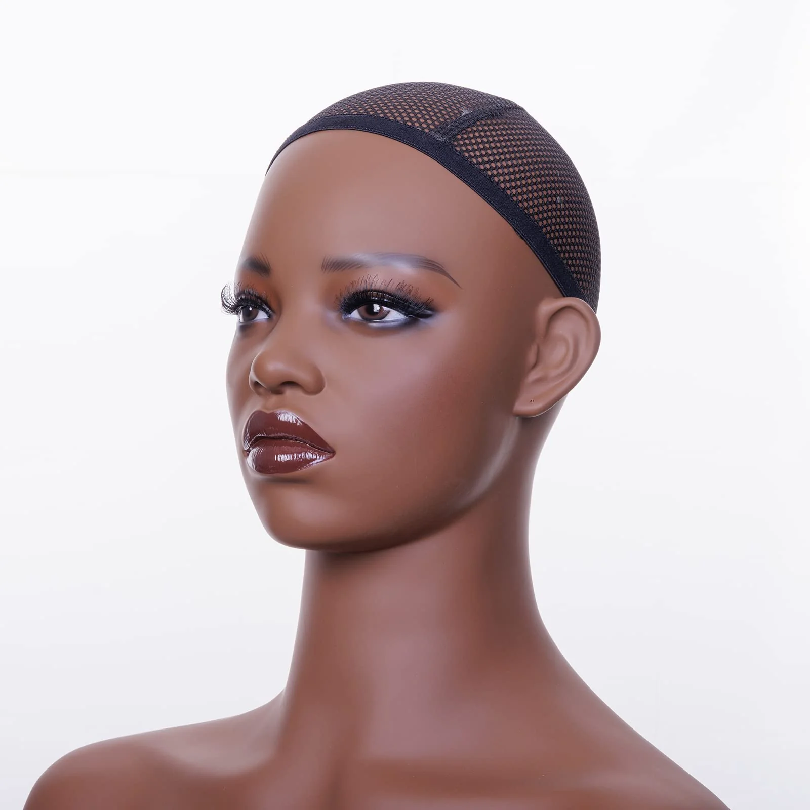 JINGFA Whosale Realistic Female Mannequin Head with Shoulders Manikin Wig Head Stands for Wigs,Makeup,Jewerly,Beauty Accessories Displaying - Image 6