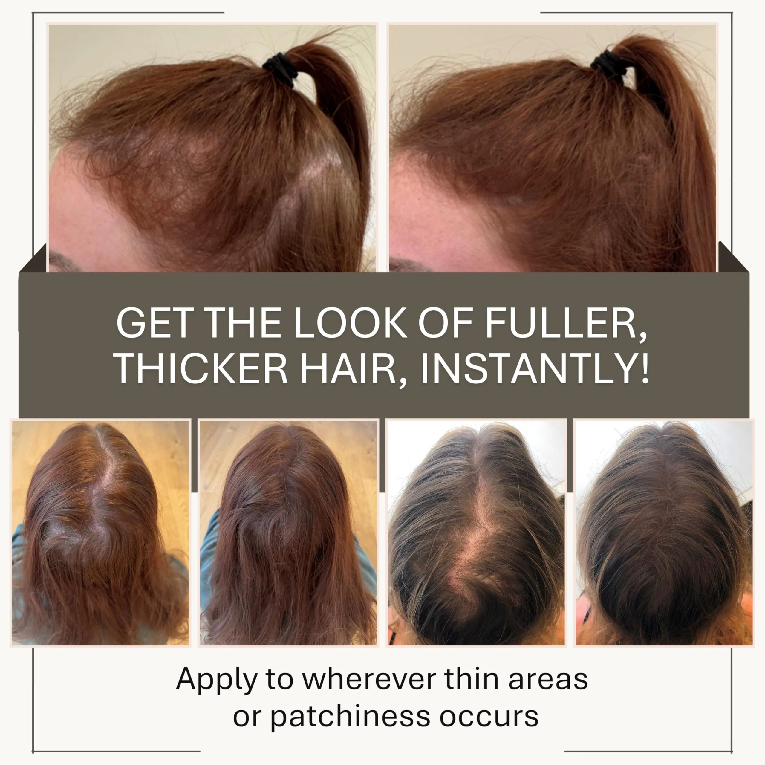 Joan Rivers Great Hair Day Root Touch Up Powder – Fill-in Powder for Thicker, Fuller Looking Hair (Brunette) - Image 3