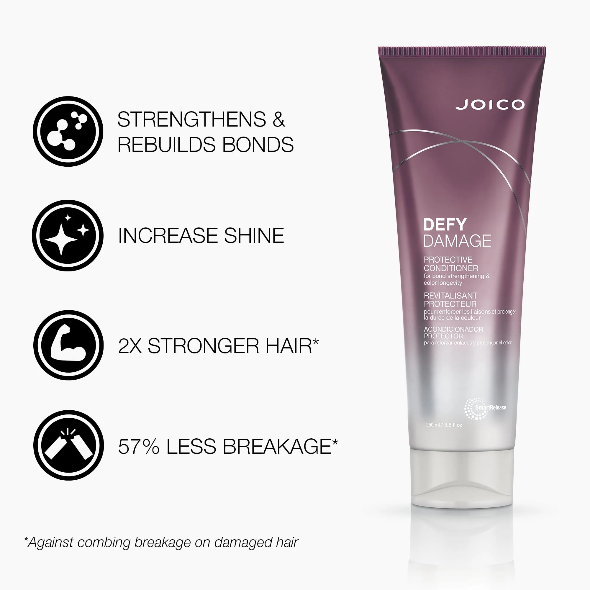 Joico Defy Damage Protective Shampoo & Conditioner Set | Preserve Hair Color | For Bond Strengthening & Color Longevity - Image 5